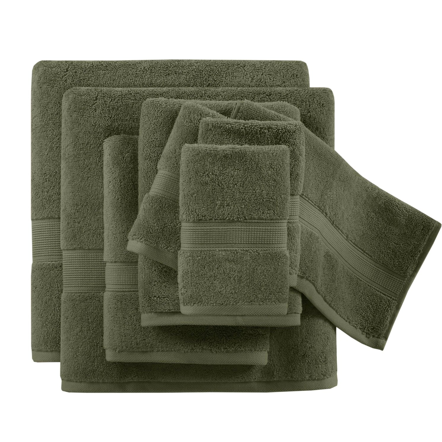 8-Piece 800gsm Cotton Absorbent Towel Set