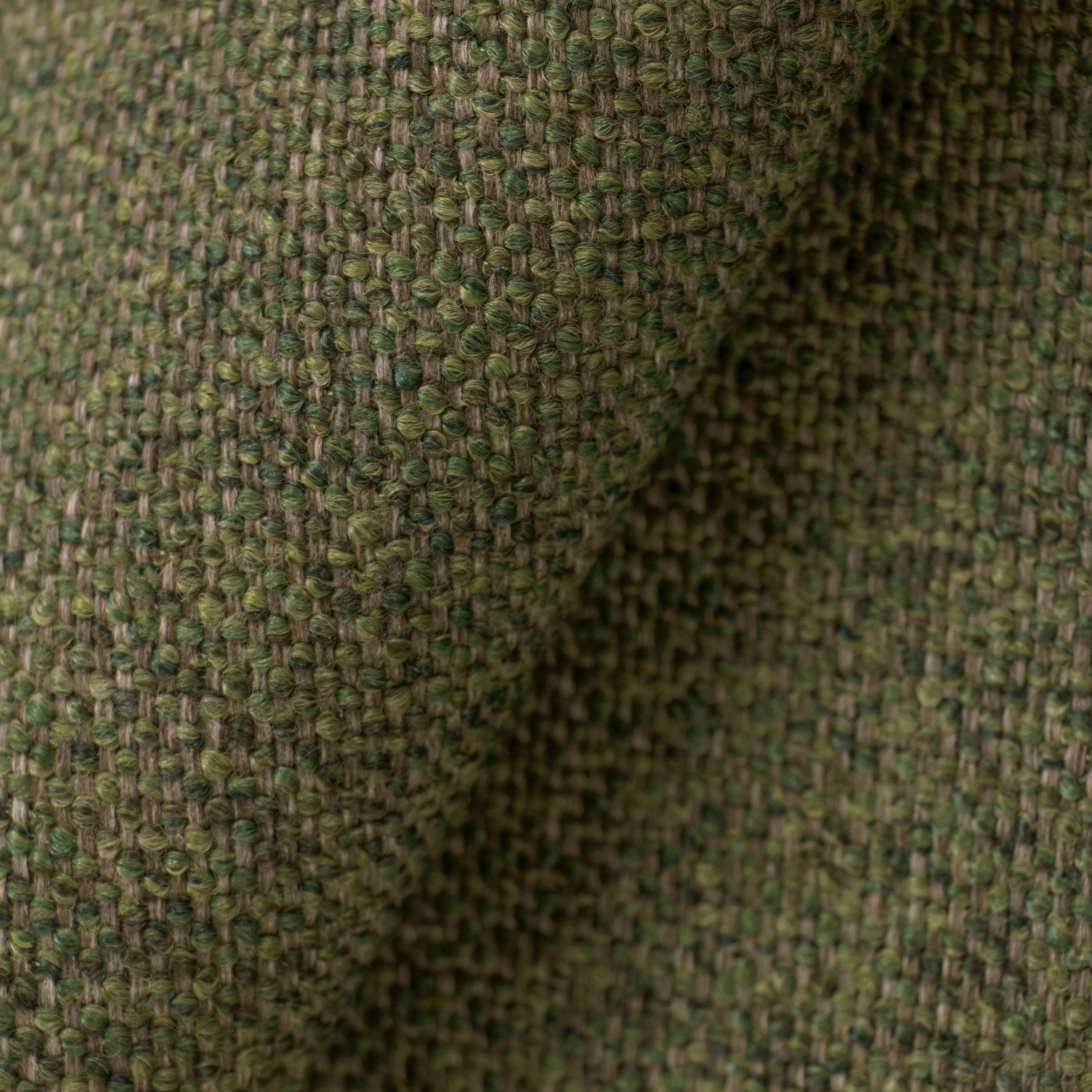 Close-up of green textured fabric