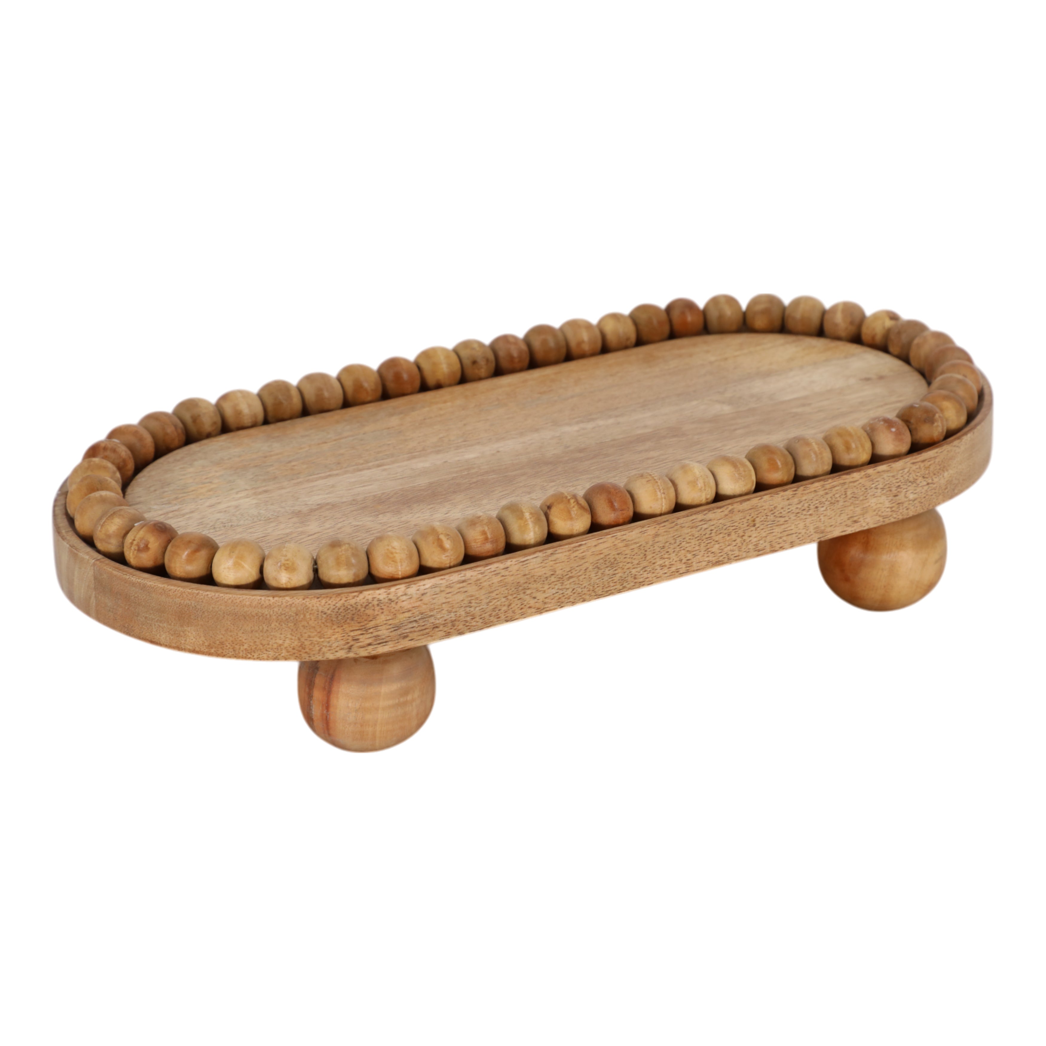 Mistral Beaded Oval Tray