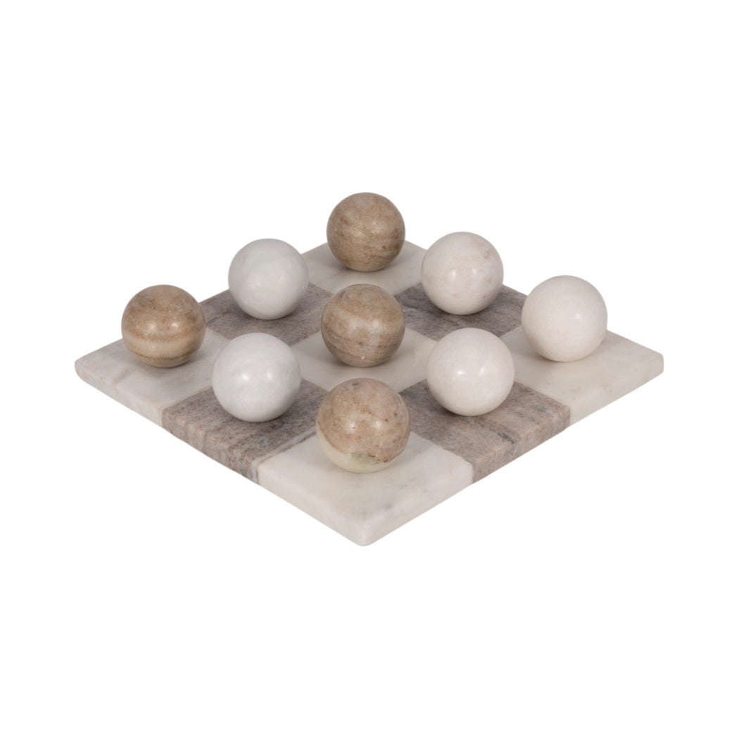 Marble Tic-Tac-Toe Set