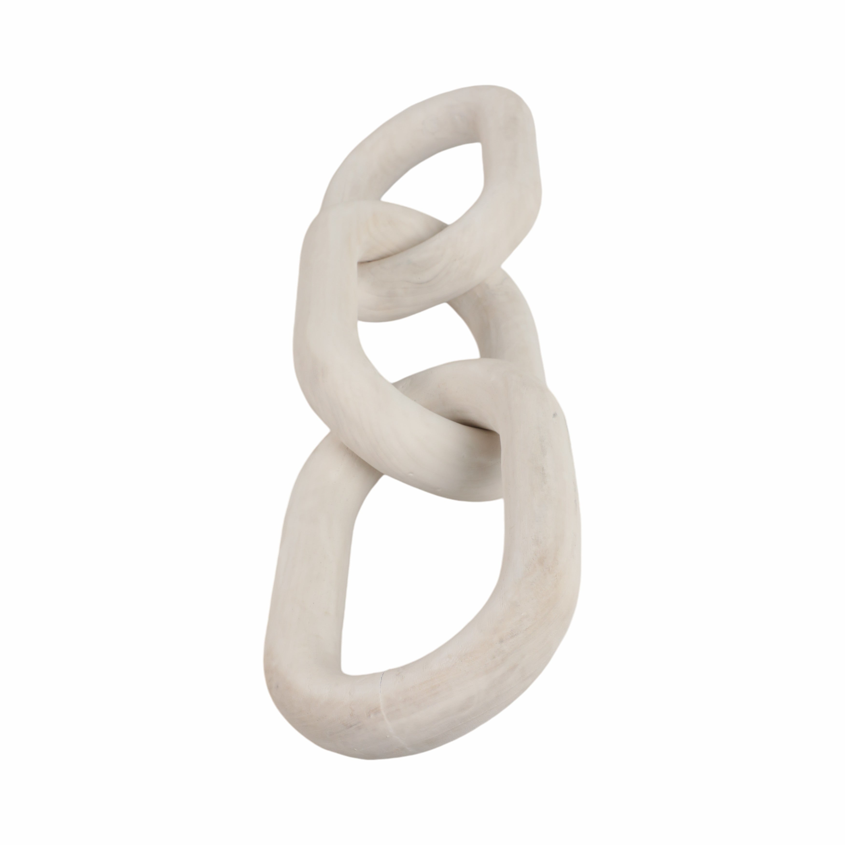 Decorative ceramic knot on a white background