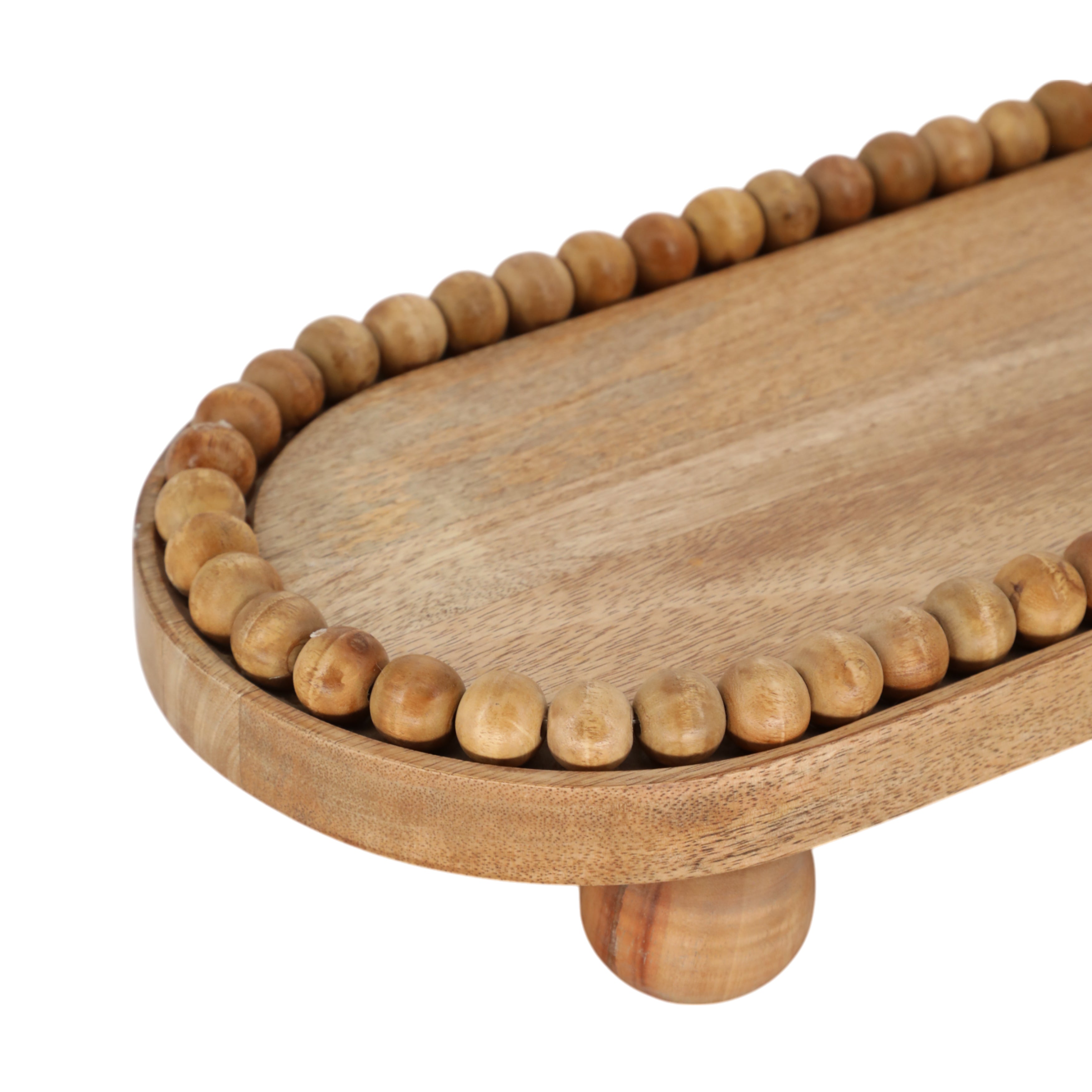 Mistral Beaded Oval Tray