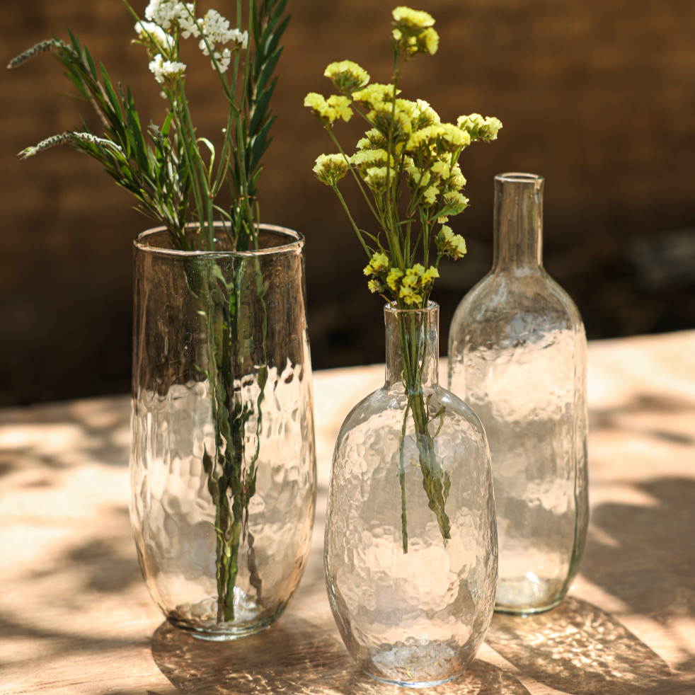 Pebbled Bottles Assorted - Set of 2