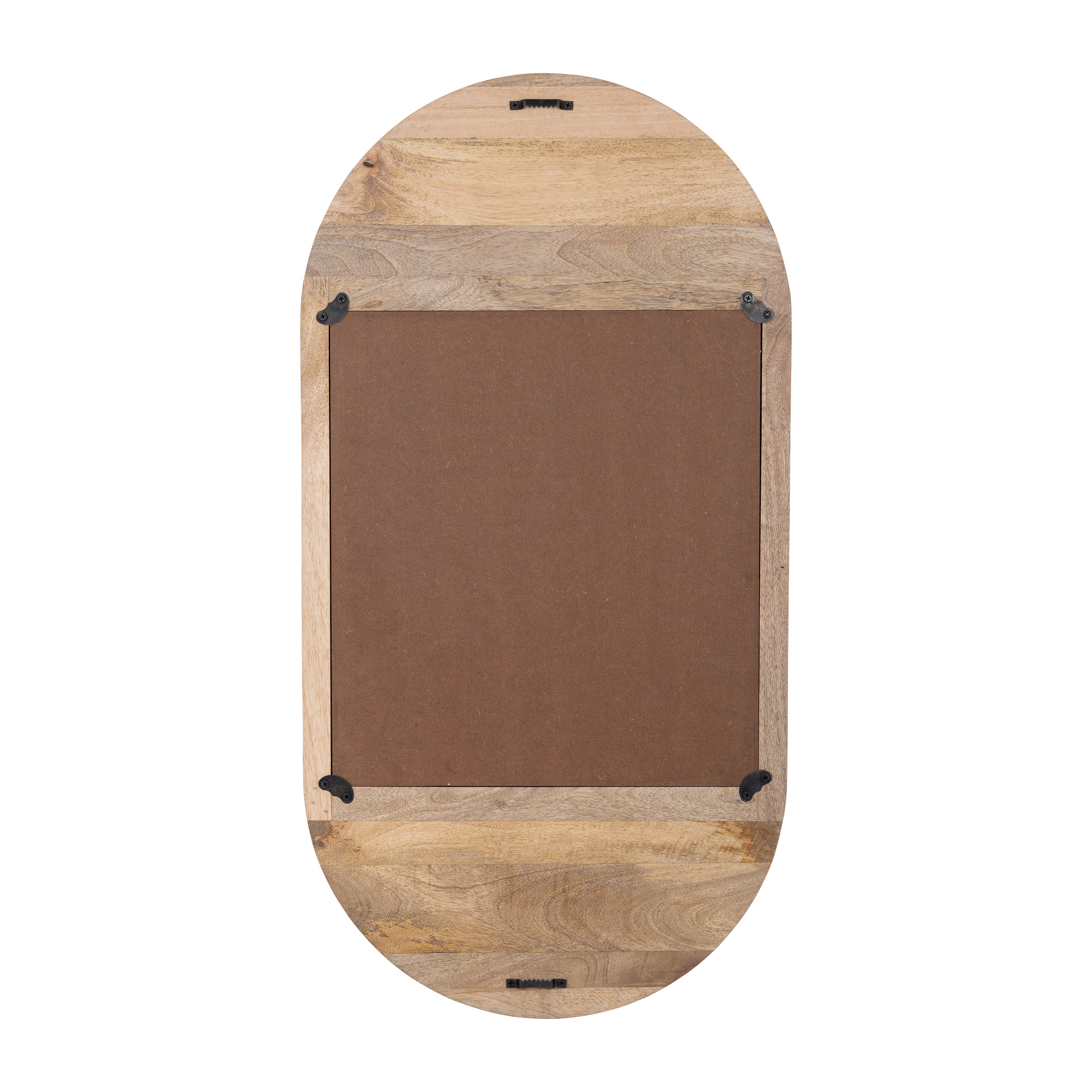Wooden pet ramp with a brown mat on a white background