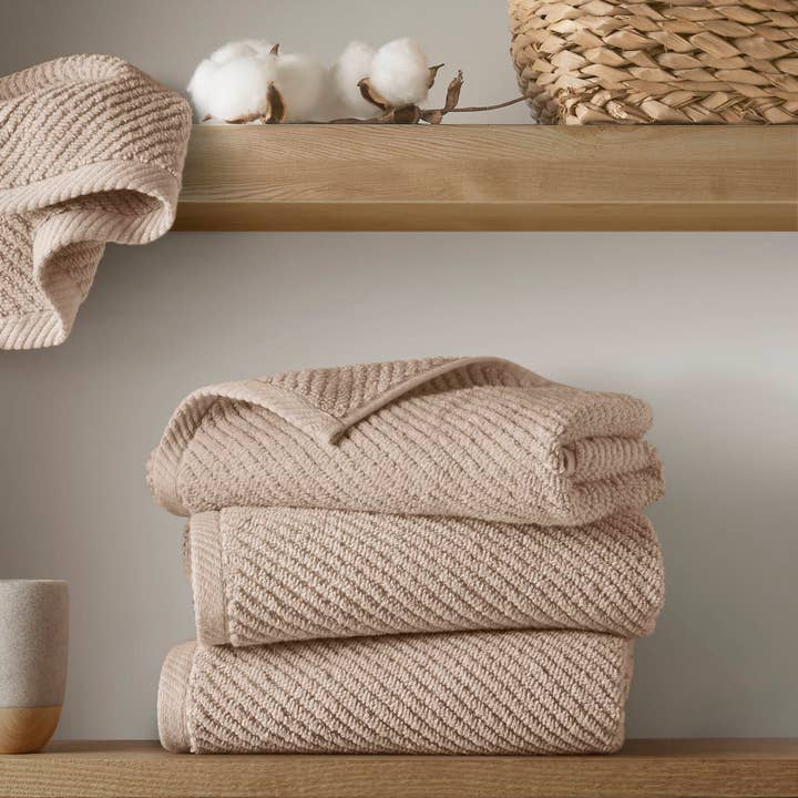 Cotton Quick-Dry Ribbed Towel 6-piece Set