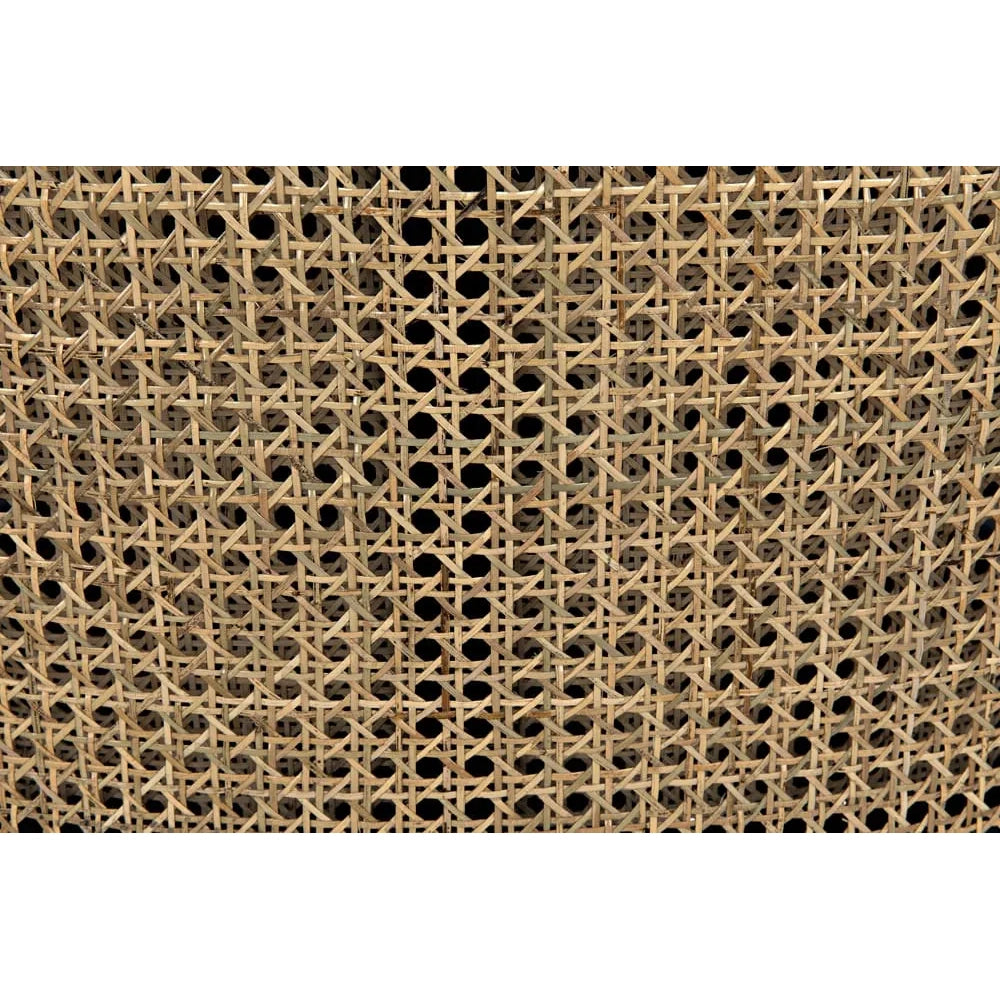 Close-up of a woven caning