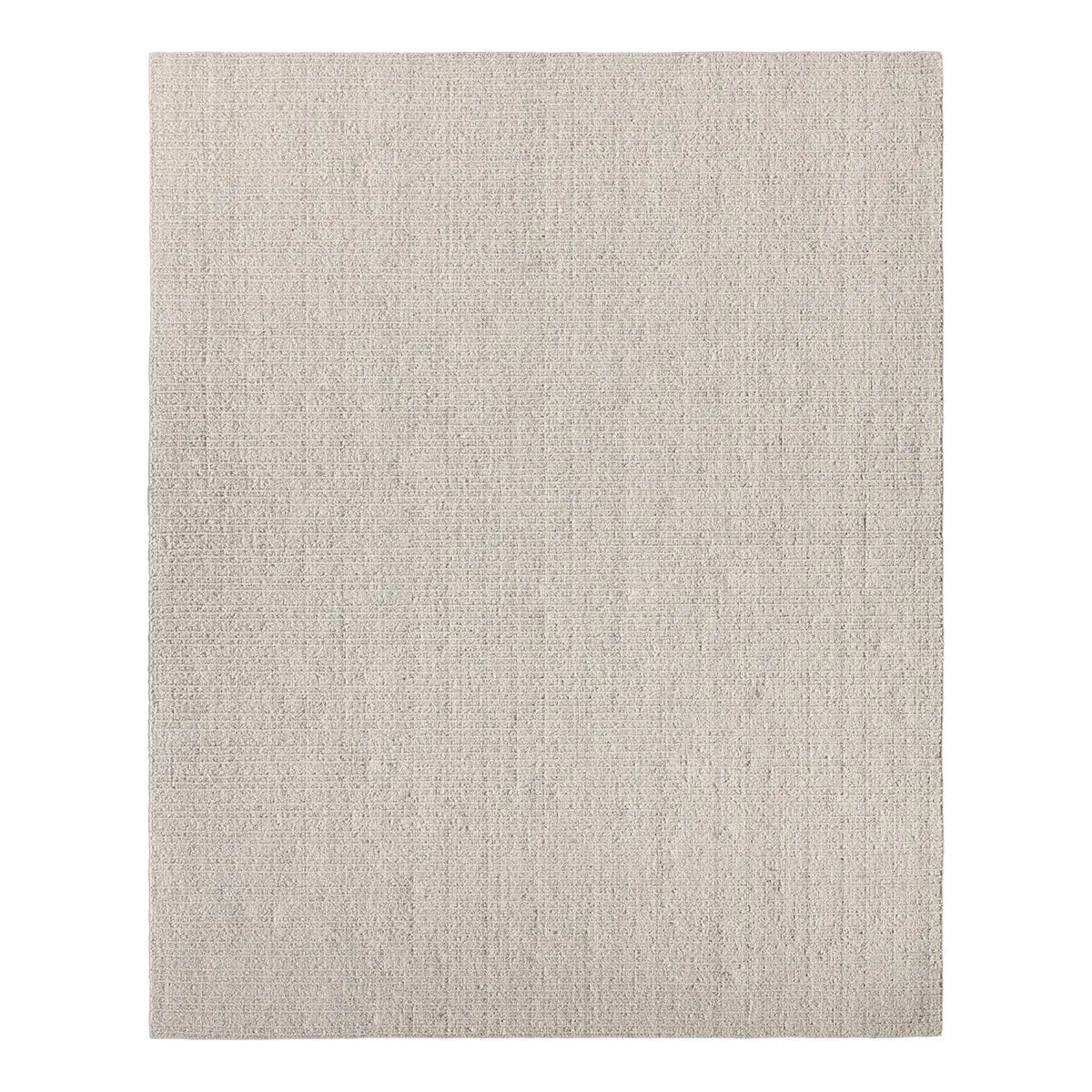 Beige textured rug on a white background