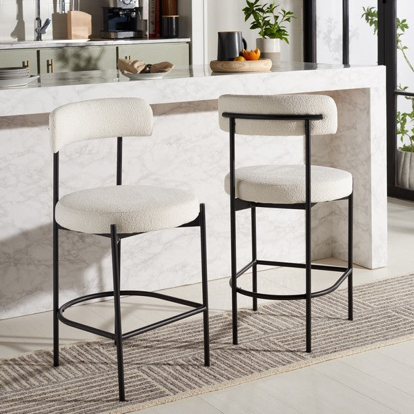 #color_White Boucle / Black