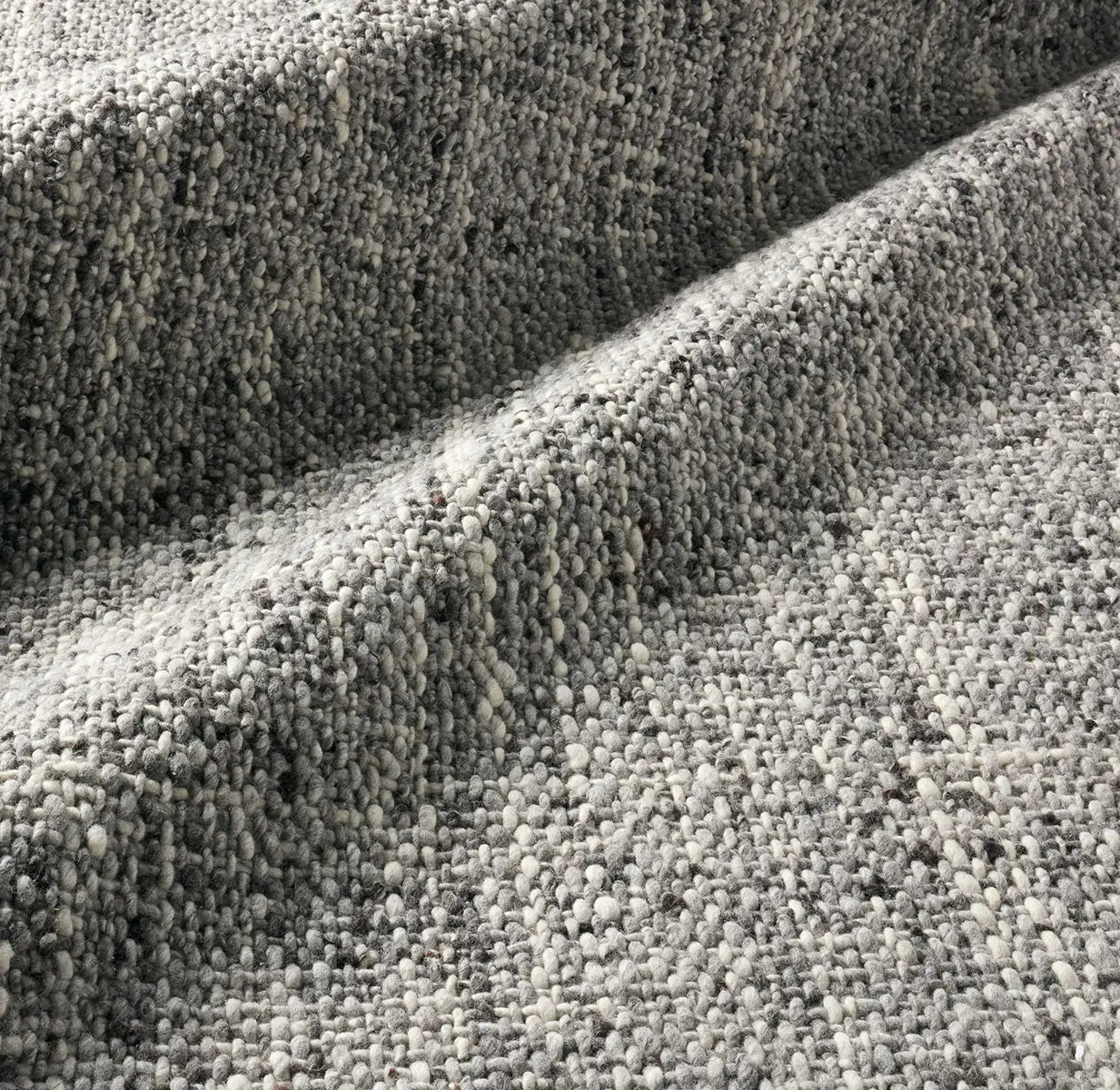 Close-up of textured gray fabric
