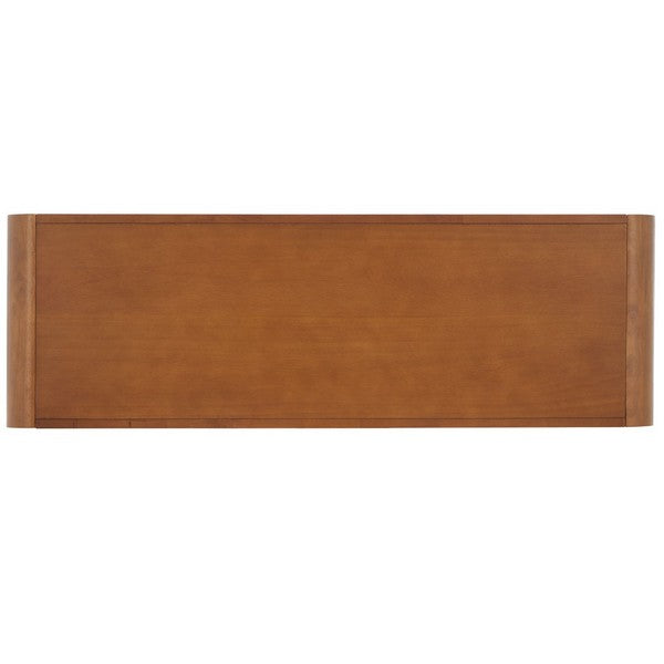 Wooden headboard panel on a white background