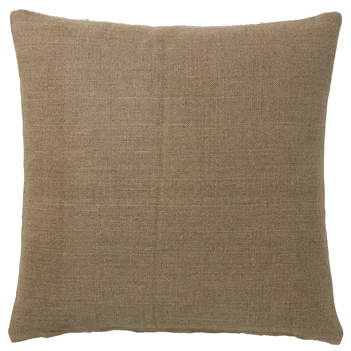 Brown textured pillow on a white background