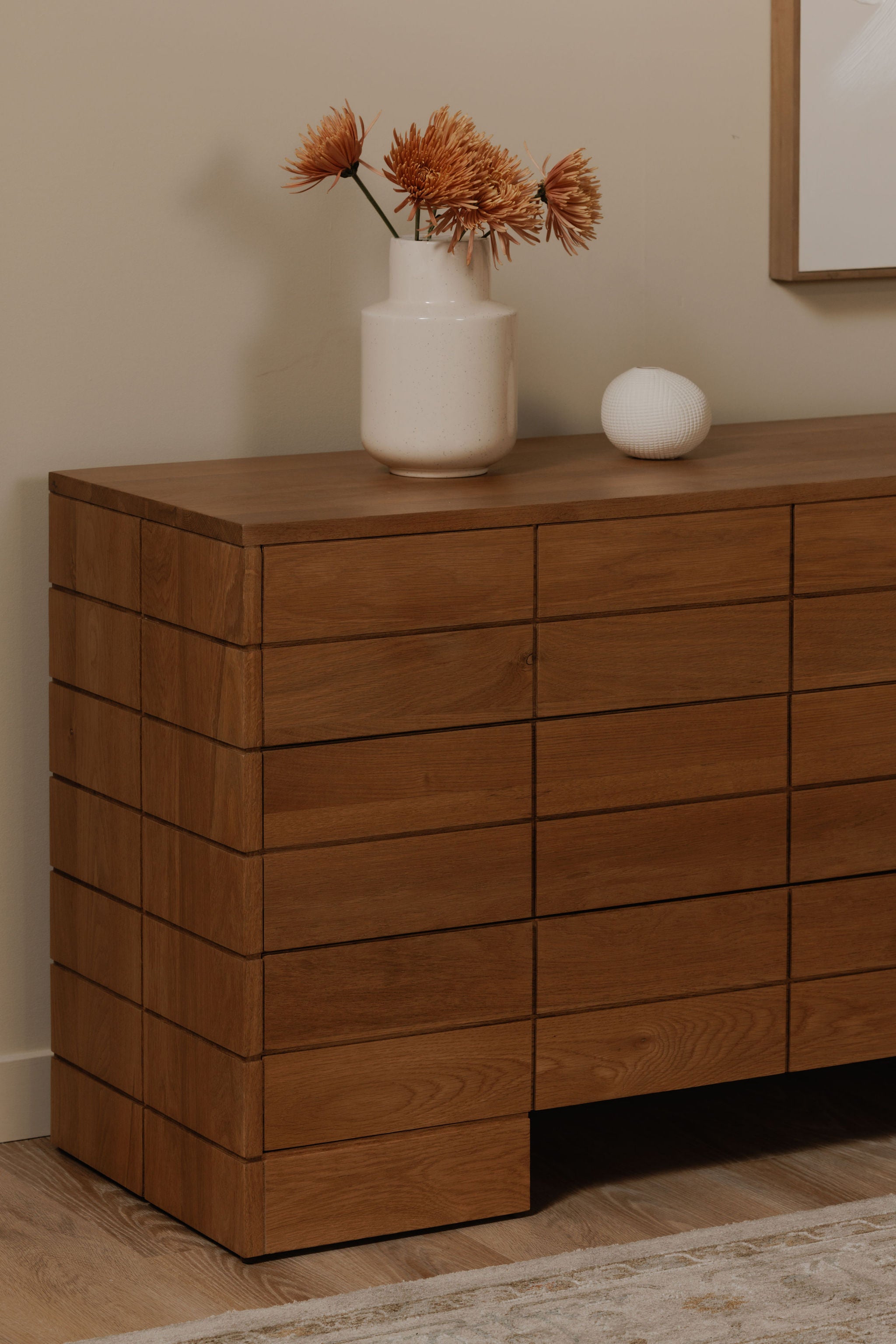 Gia 6 Drawer Dresser Brown