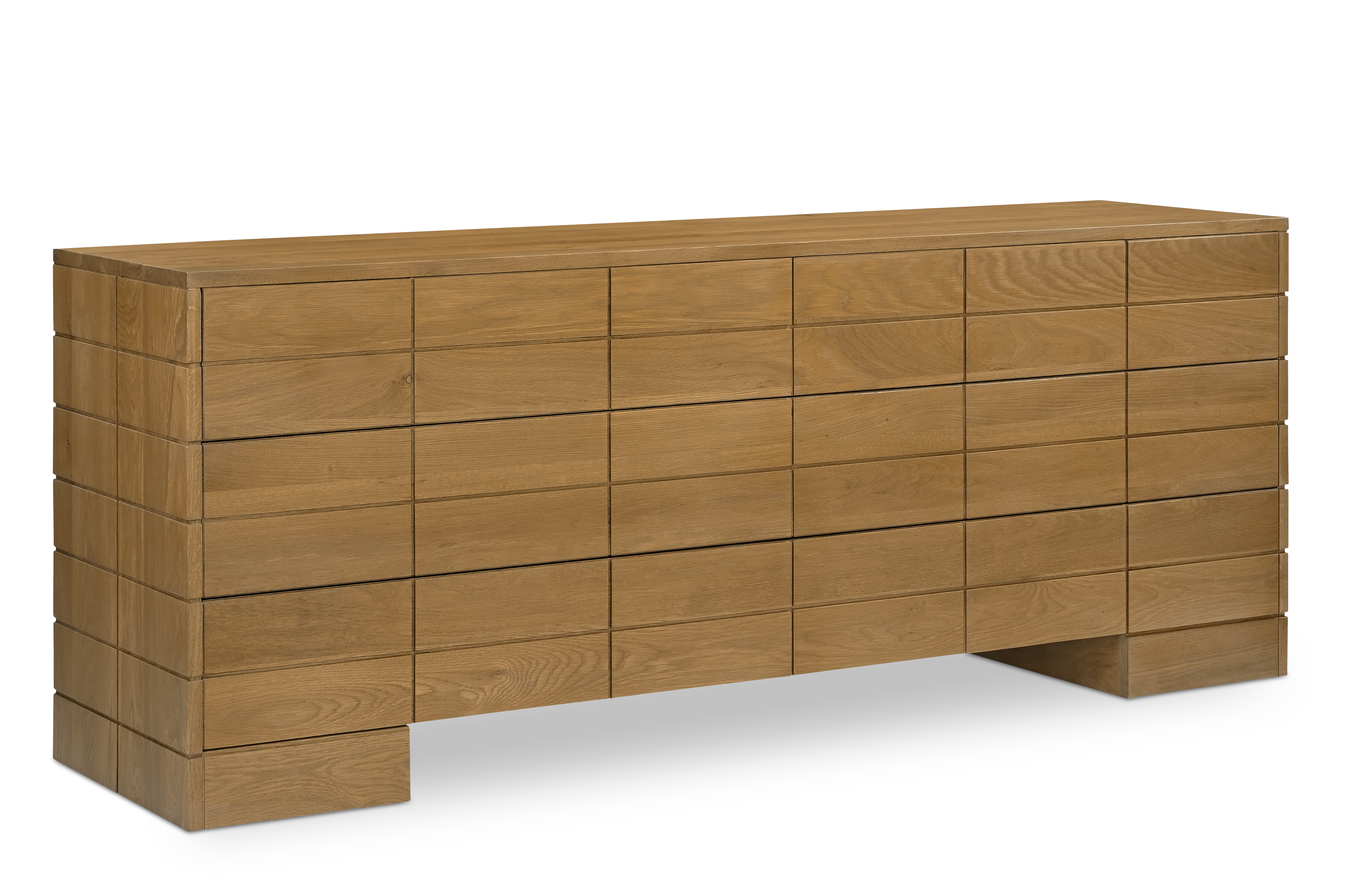 Gia 6 Drawer Dresser Brown