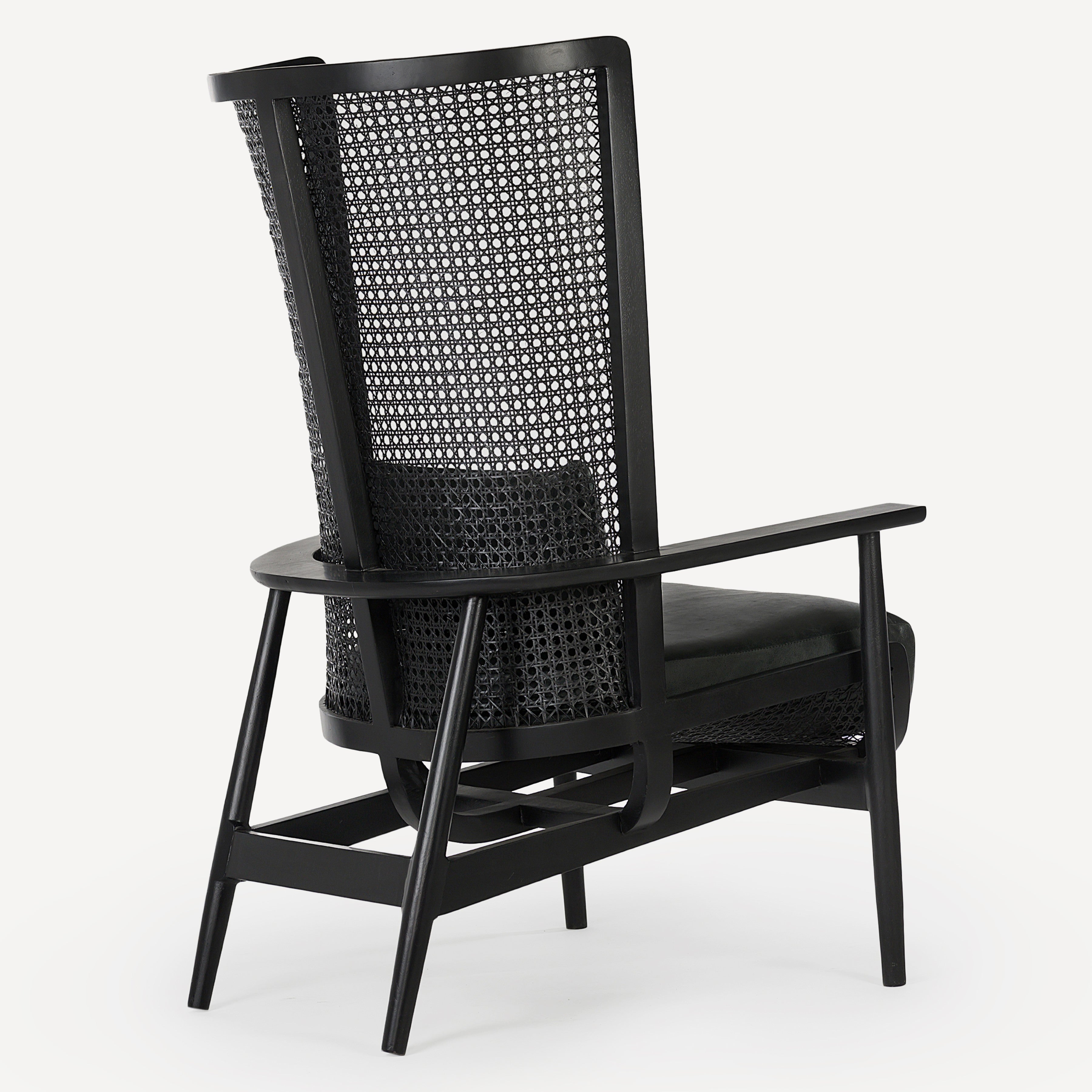 Wingman Cane Accent Chair