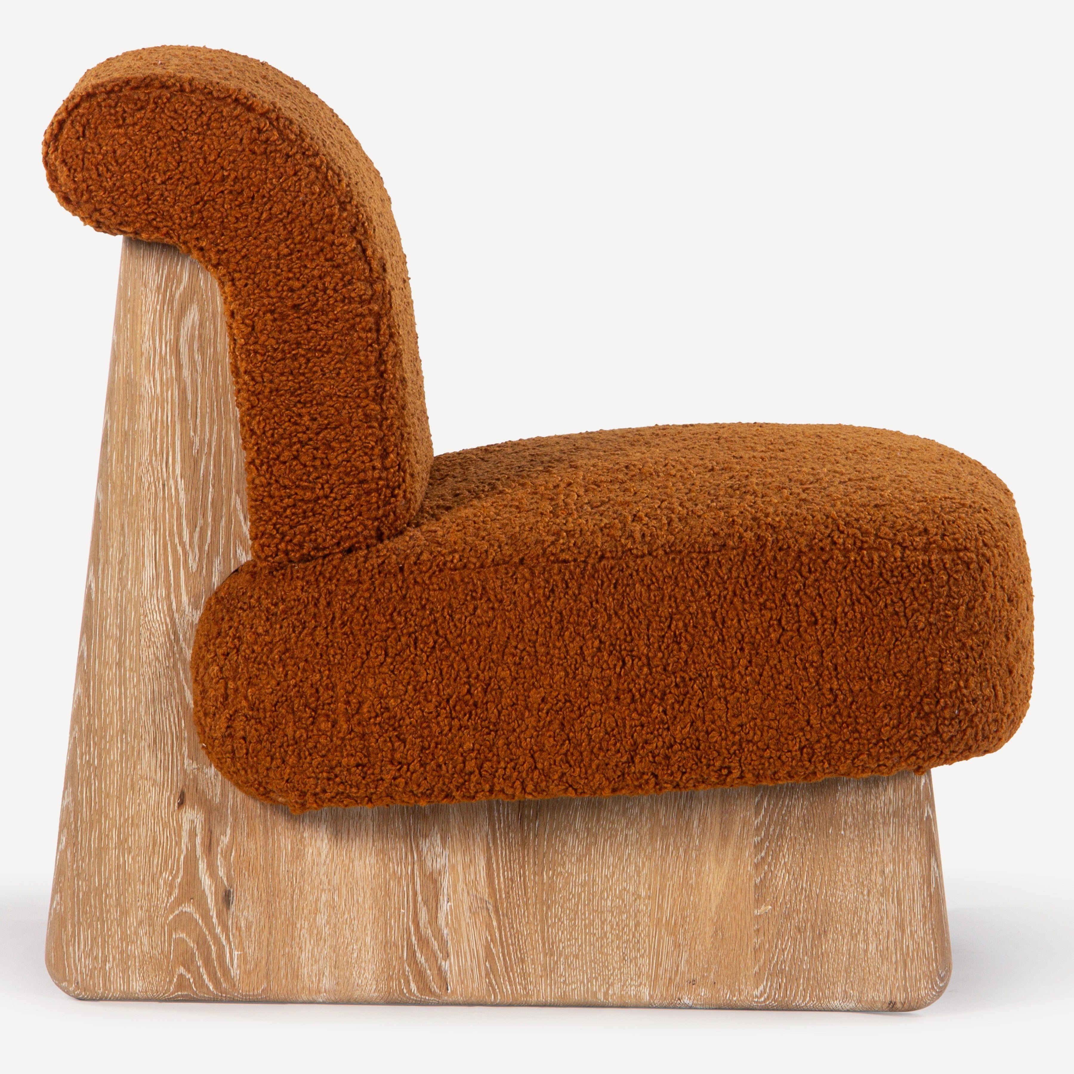 Pronto Upholstered Oak Accent Chair