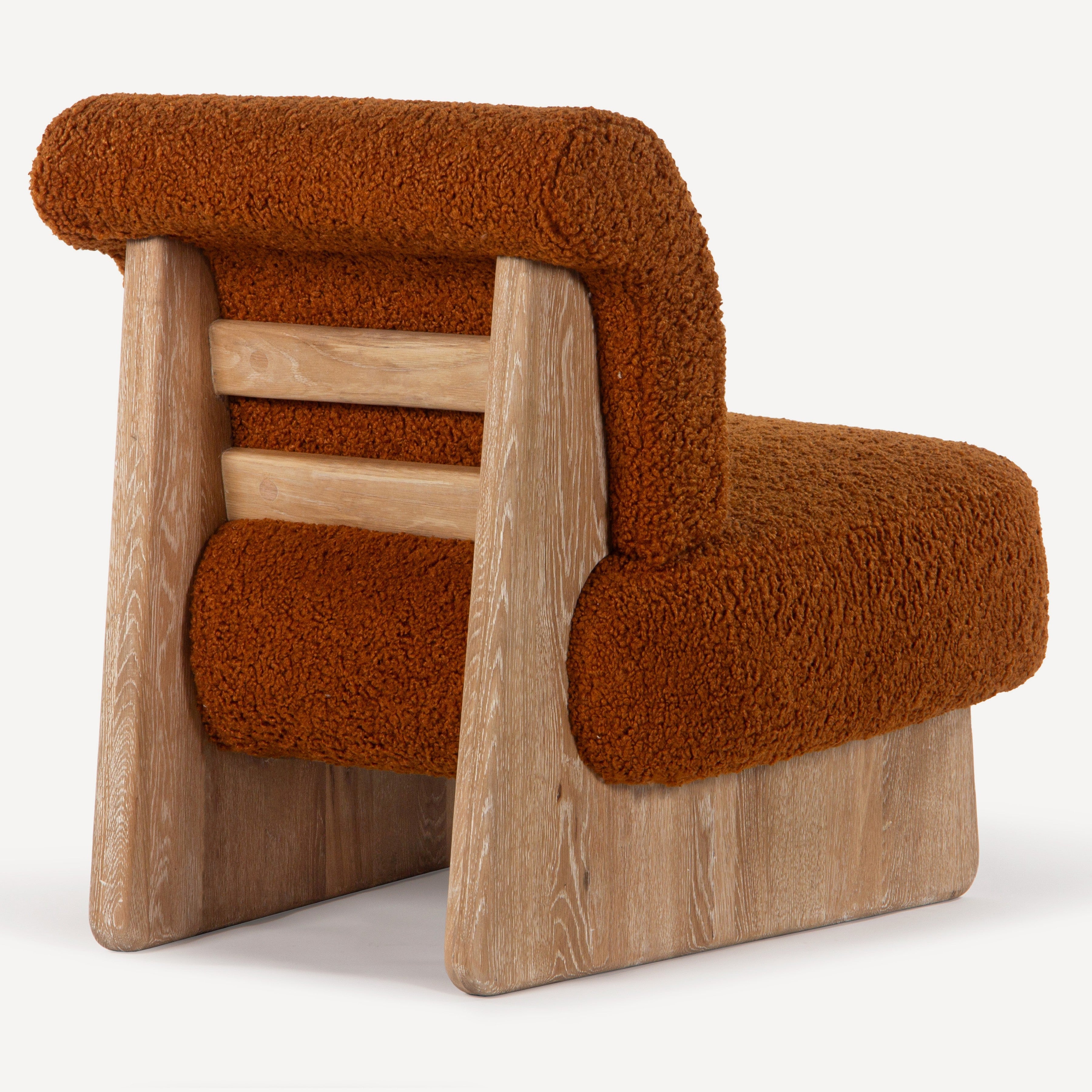Pronto Upholstered Oak Accent Chair