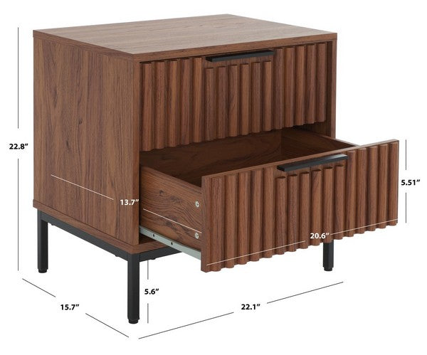Orion 2 Drawer Nightstand