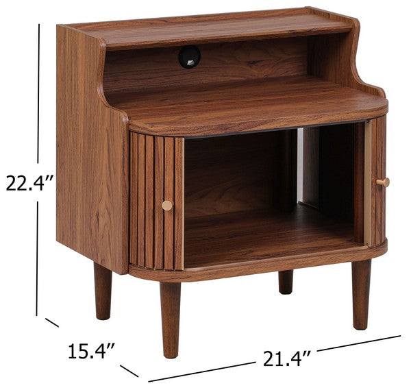 Maris Nightstand with Hutch