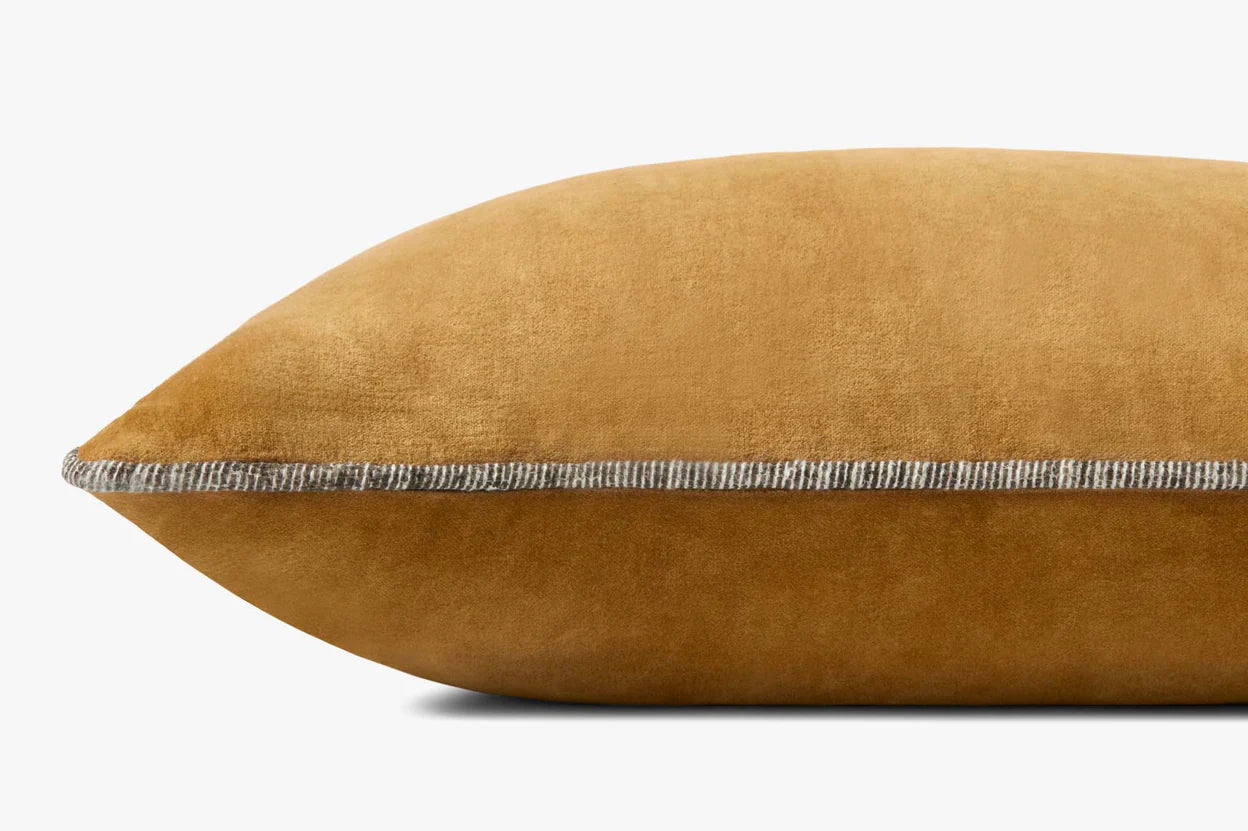PCJ0020 Liza Gold Throw Pillow by Loloi