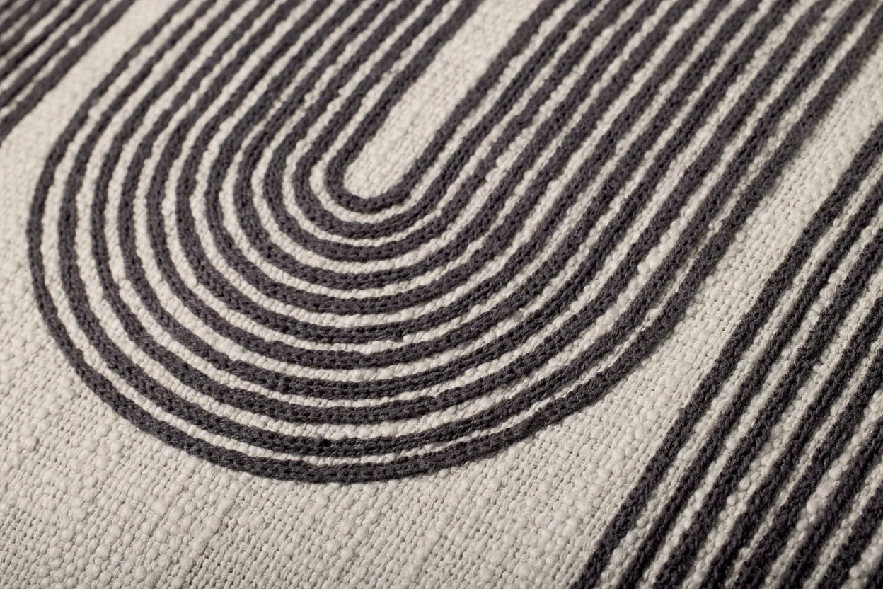 PBR0003 Black / Grey by Loloi - Set of 2