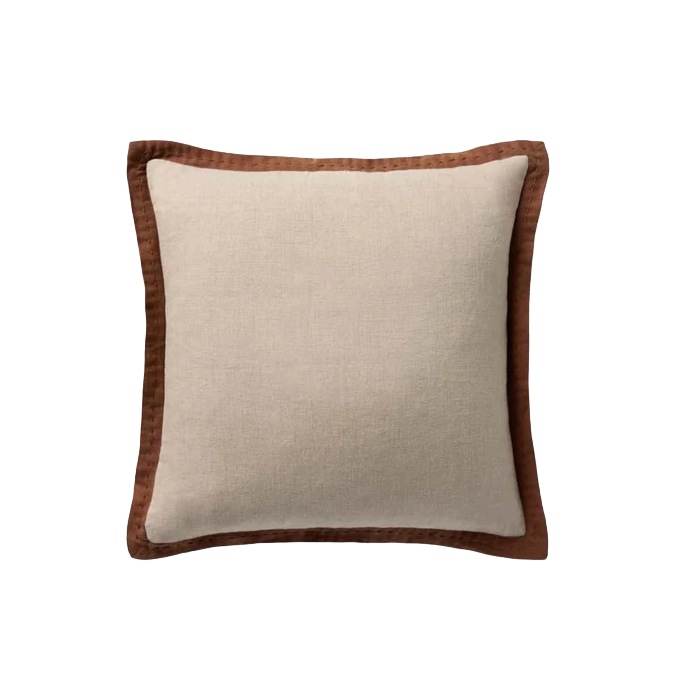 PLL0197 Natural / Brown Pillow by Loloi - Set of 2