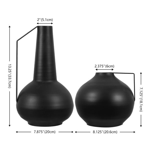 Maeve Iron Vases - Set of 2