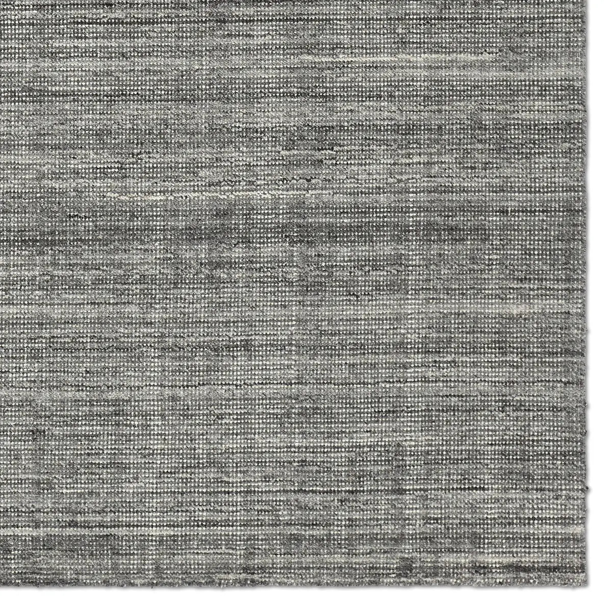 Close-up of a textured gray rug