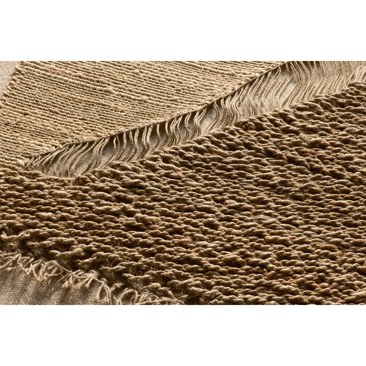Close-up of textured brown fabric with a subtle pattern