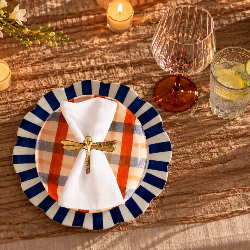 Harvest & Stripe 20-Piece Tabletop Set