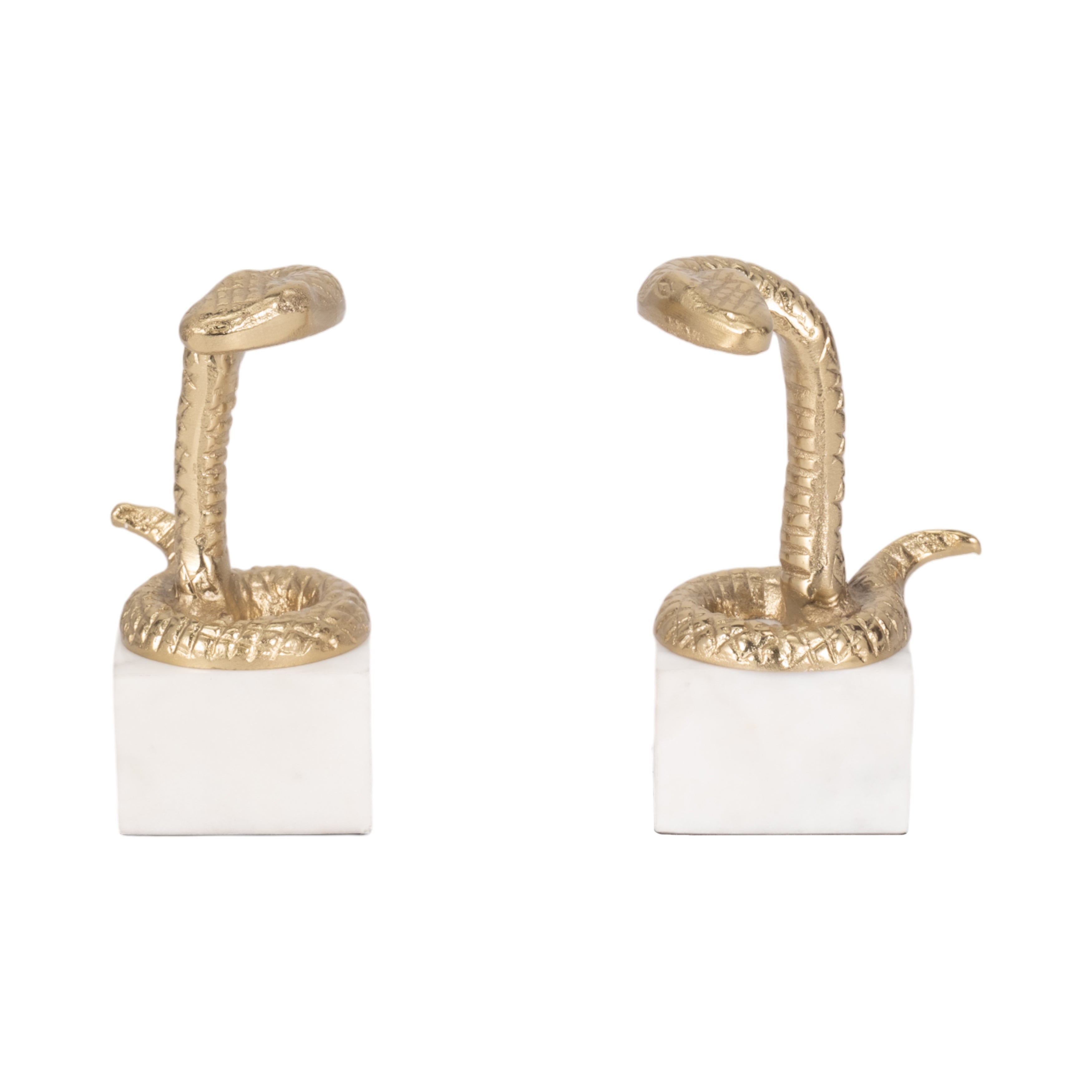 Thoren Gold Snake Bookends