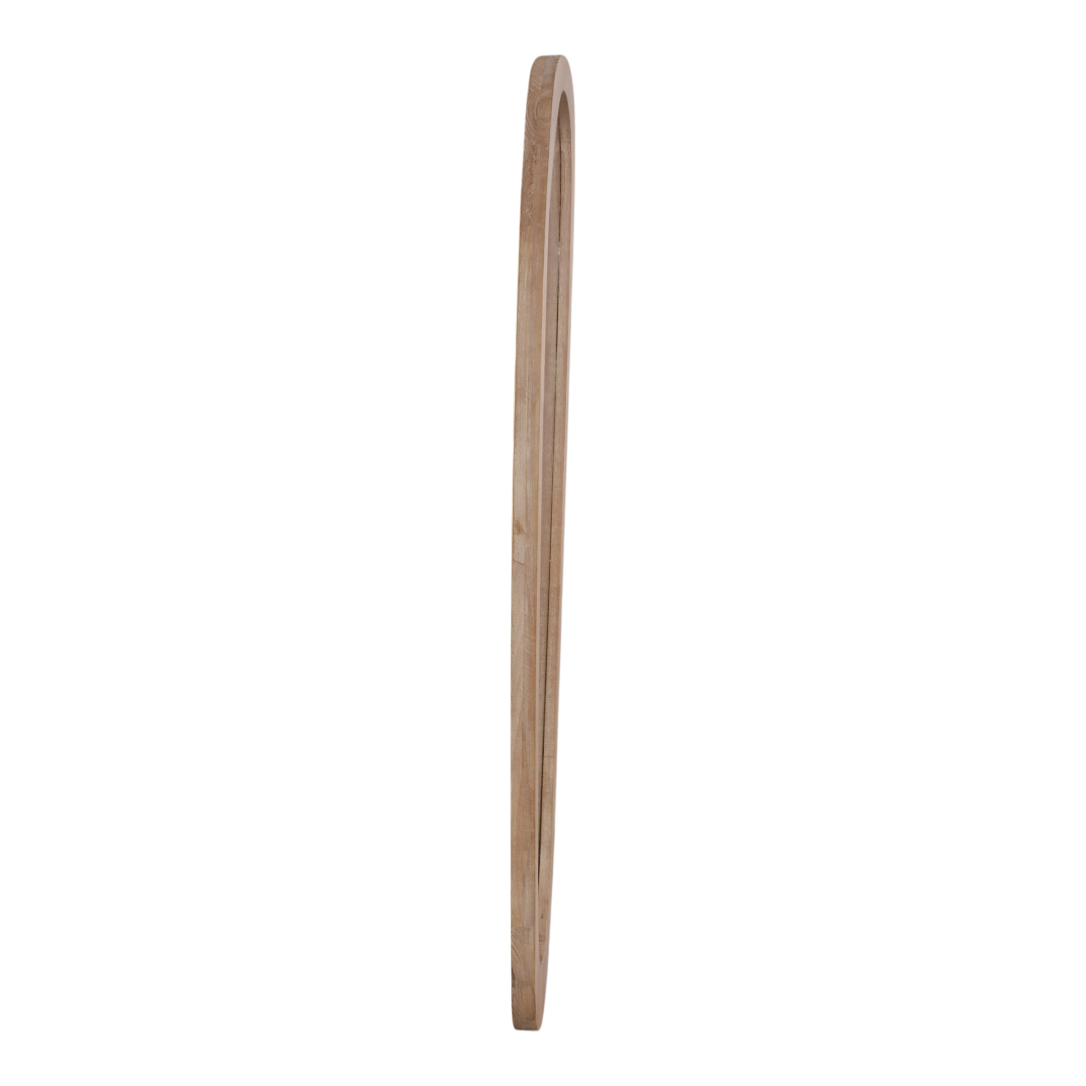 Wooden circular object on a white background