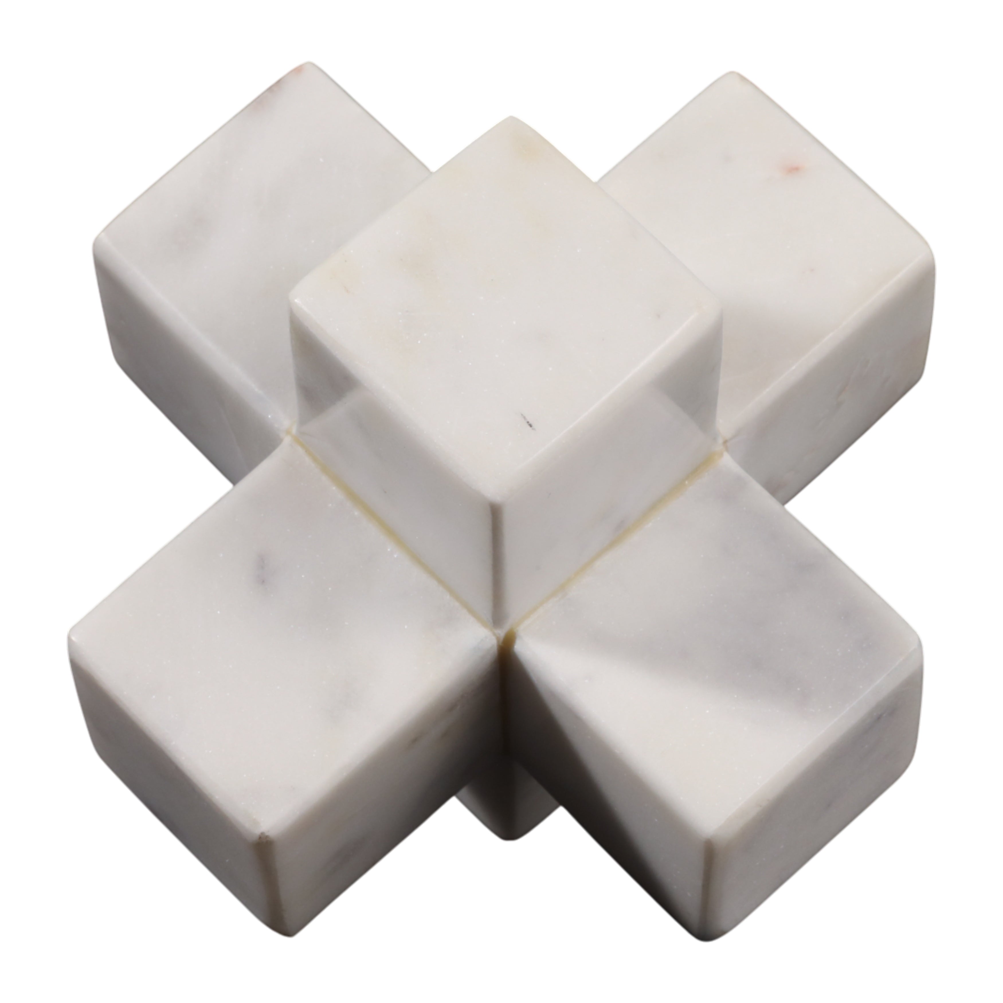 White marble tile with a unique pattern on a white background