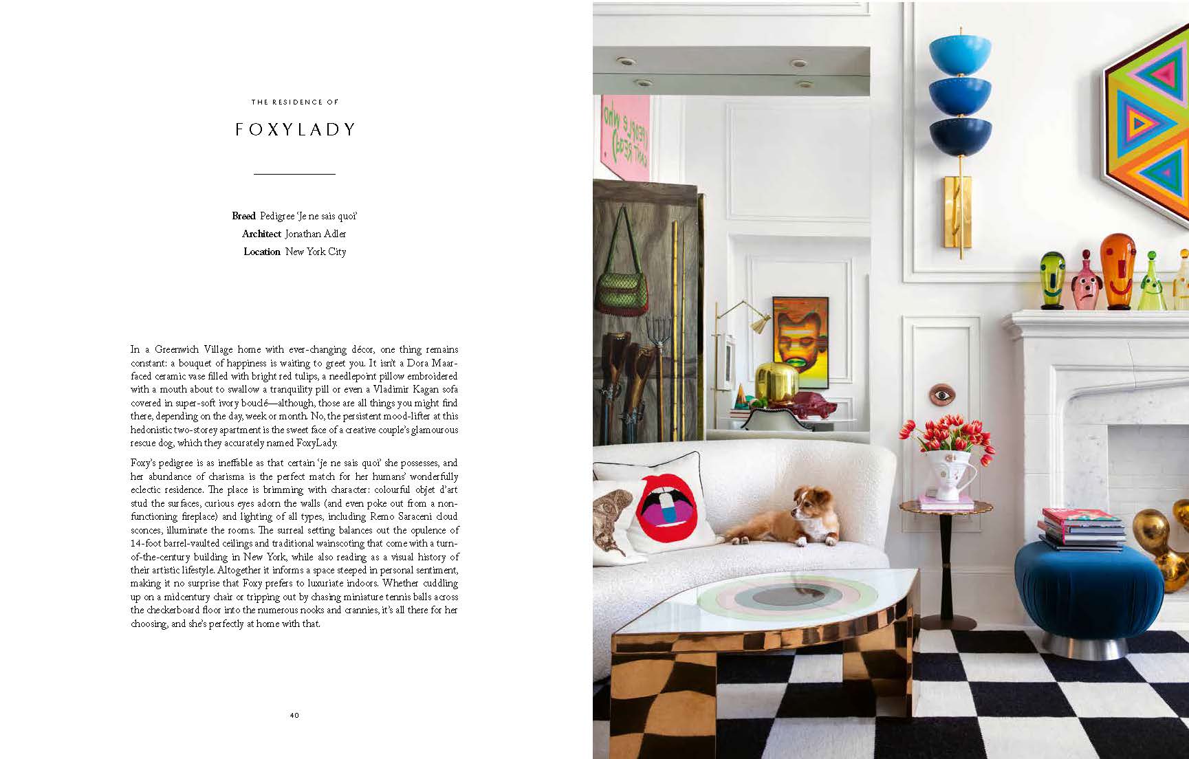 Decorative interior design with a sofa, coffee table, and colorful decor items.