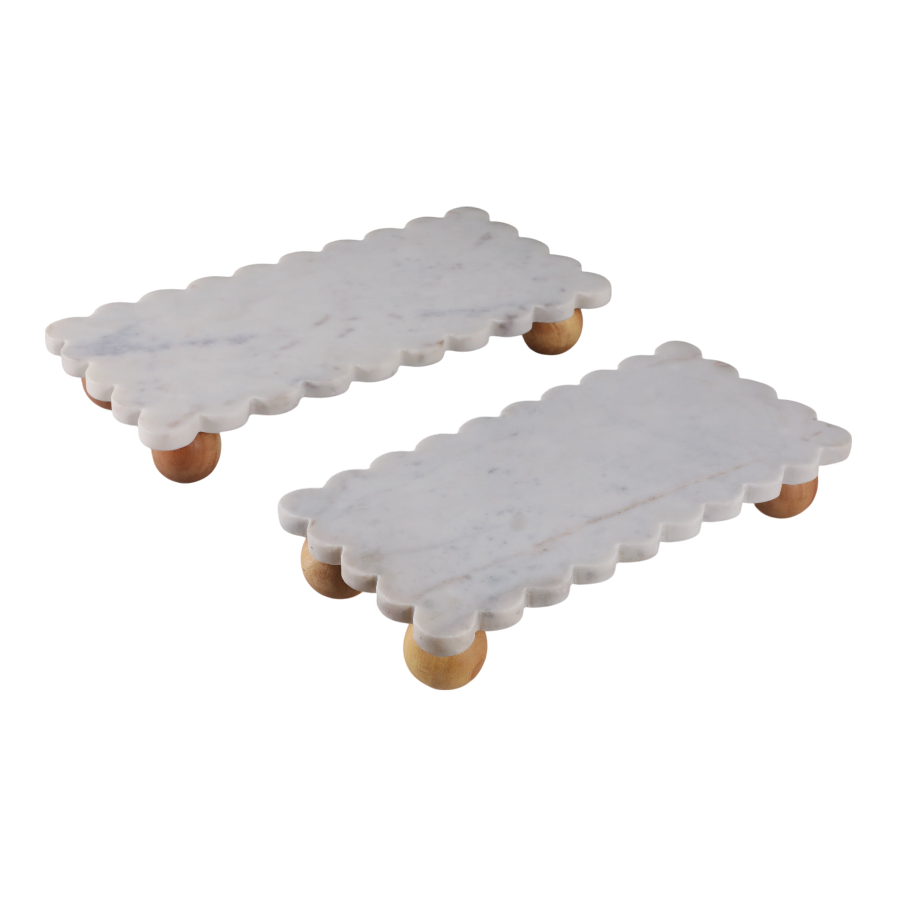 Thessaly Scallop Trays, Set of 2