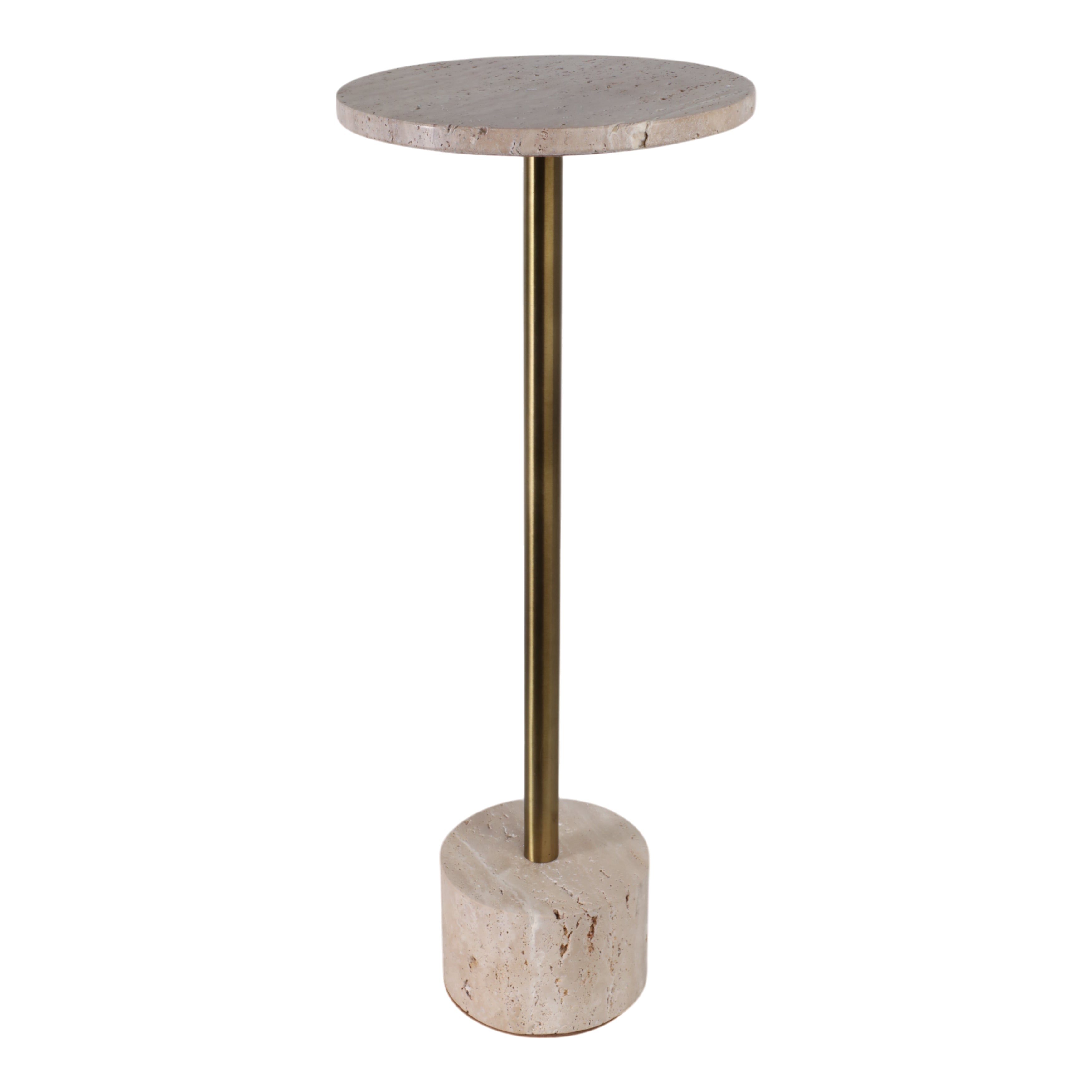 Leontis Travertine Accent Table