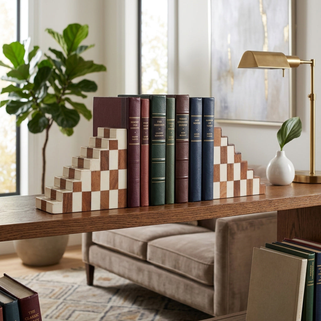 Lunet Staircase Bookends - Set of 2