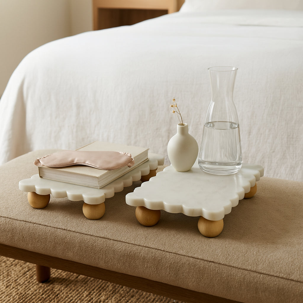 Thessaly Scallop Trays, Set of 2