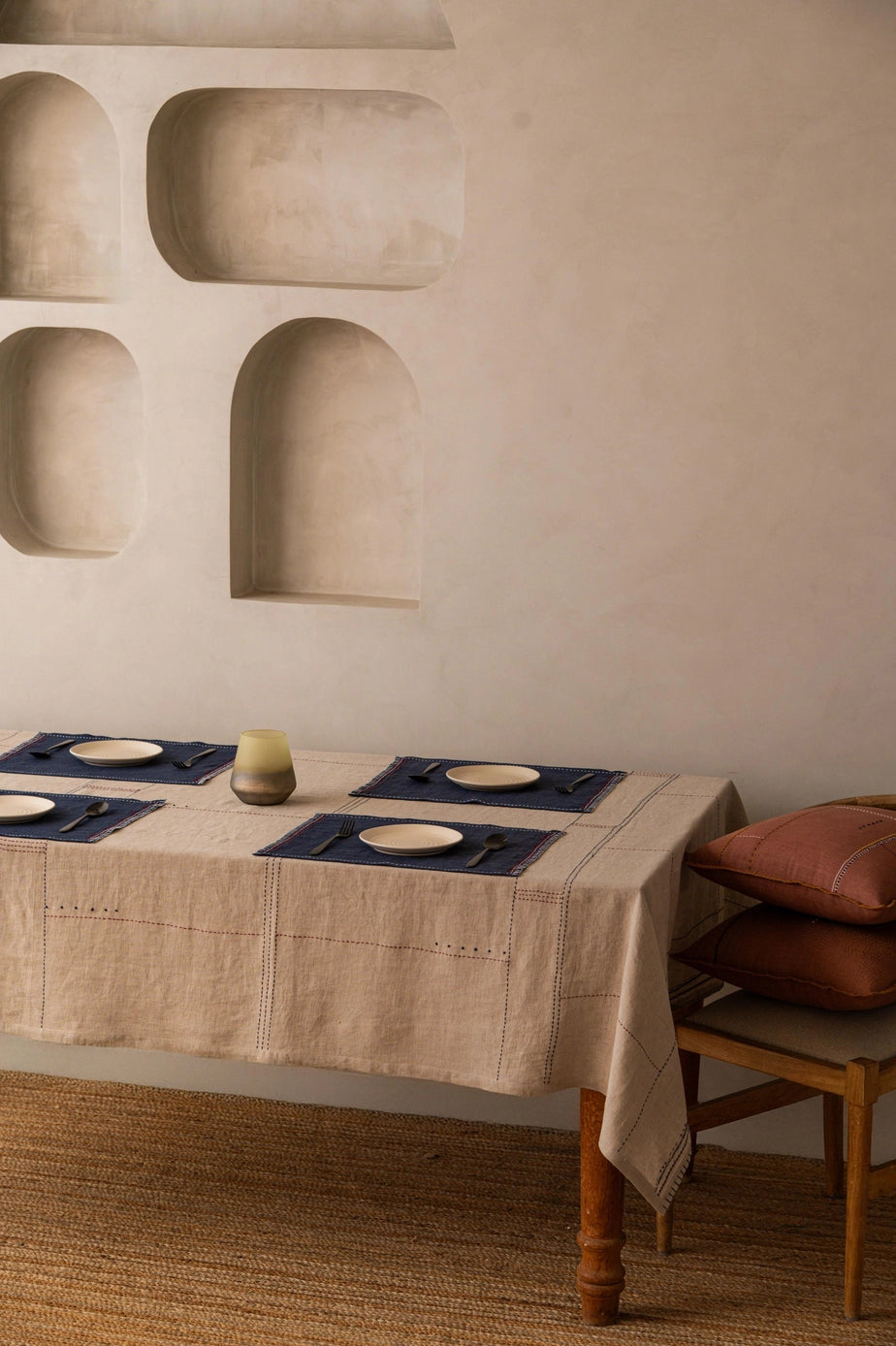 Linen Floret Tablecloth