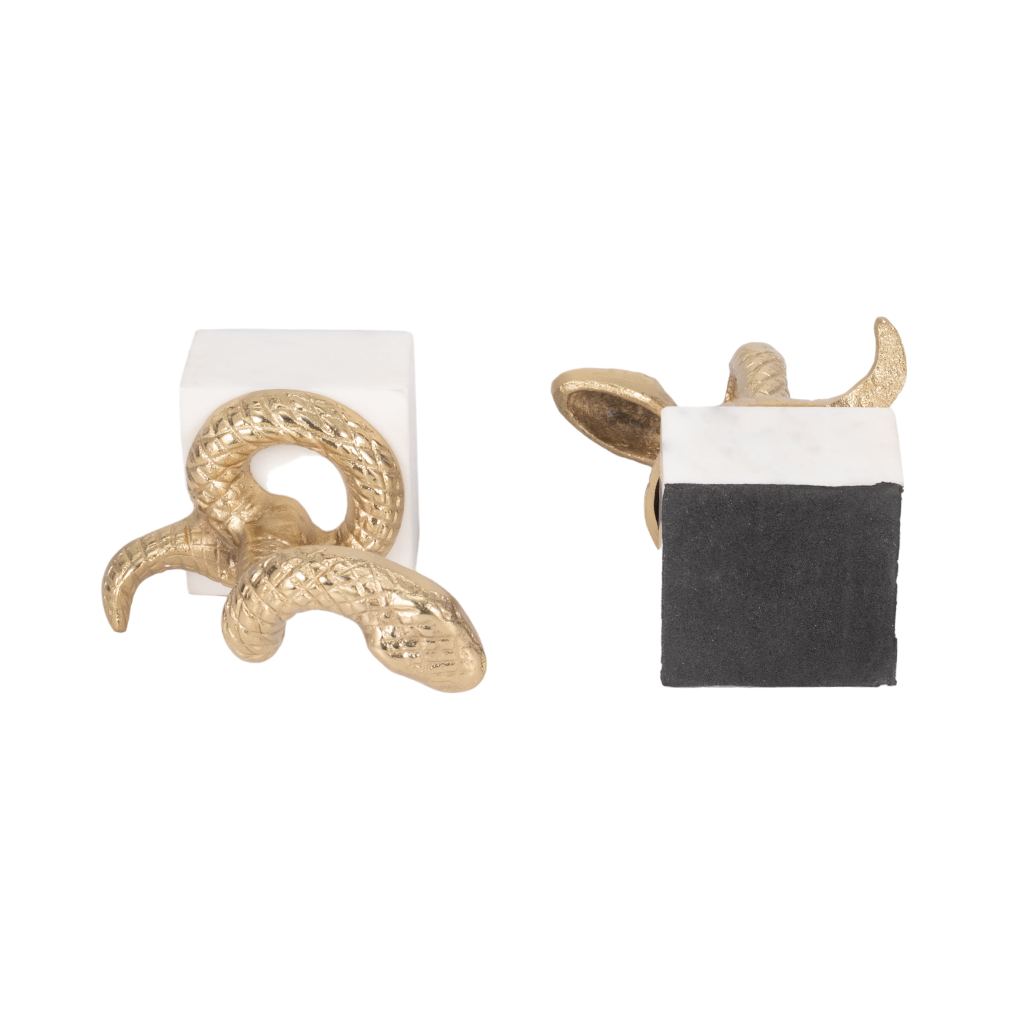 Thoren Gold Snake Bookends