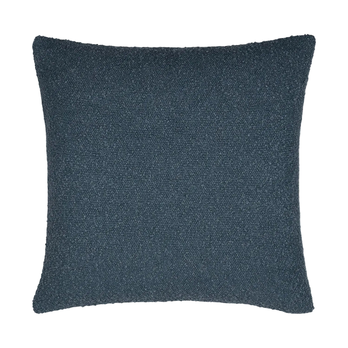 Textured blue pillow on a white background