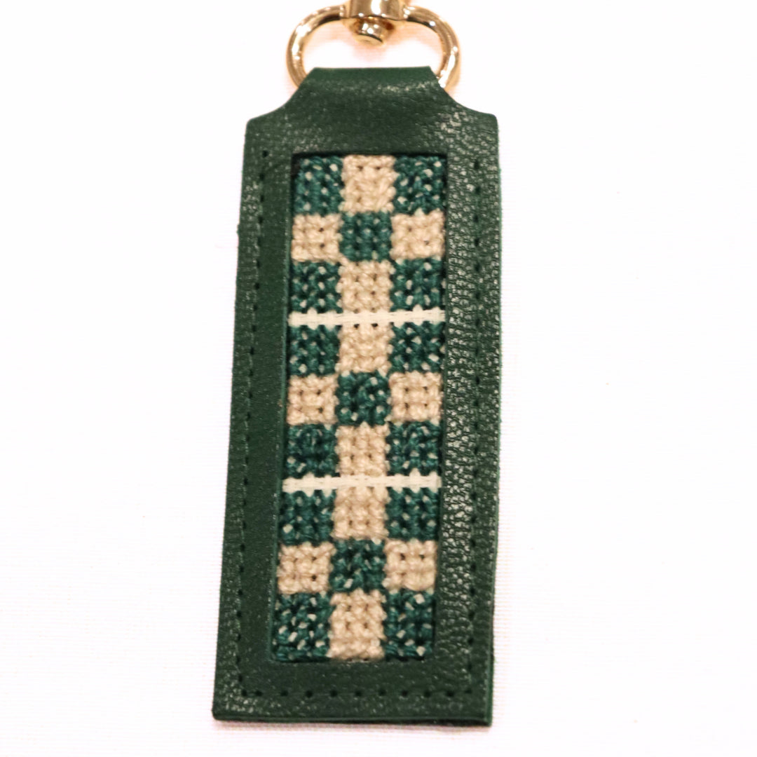 Tatreez Leather Key Fob