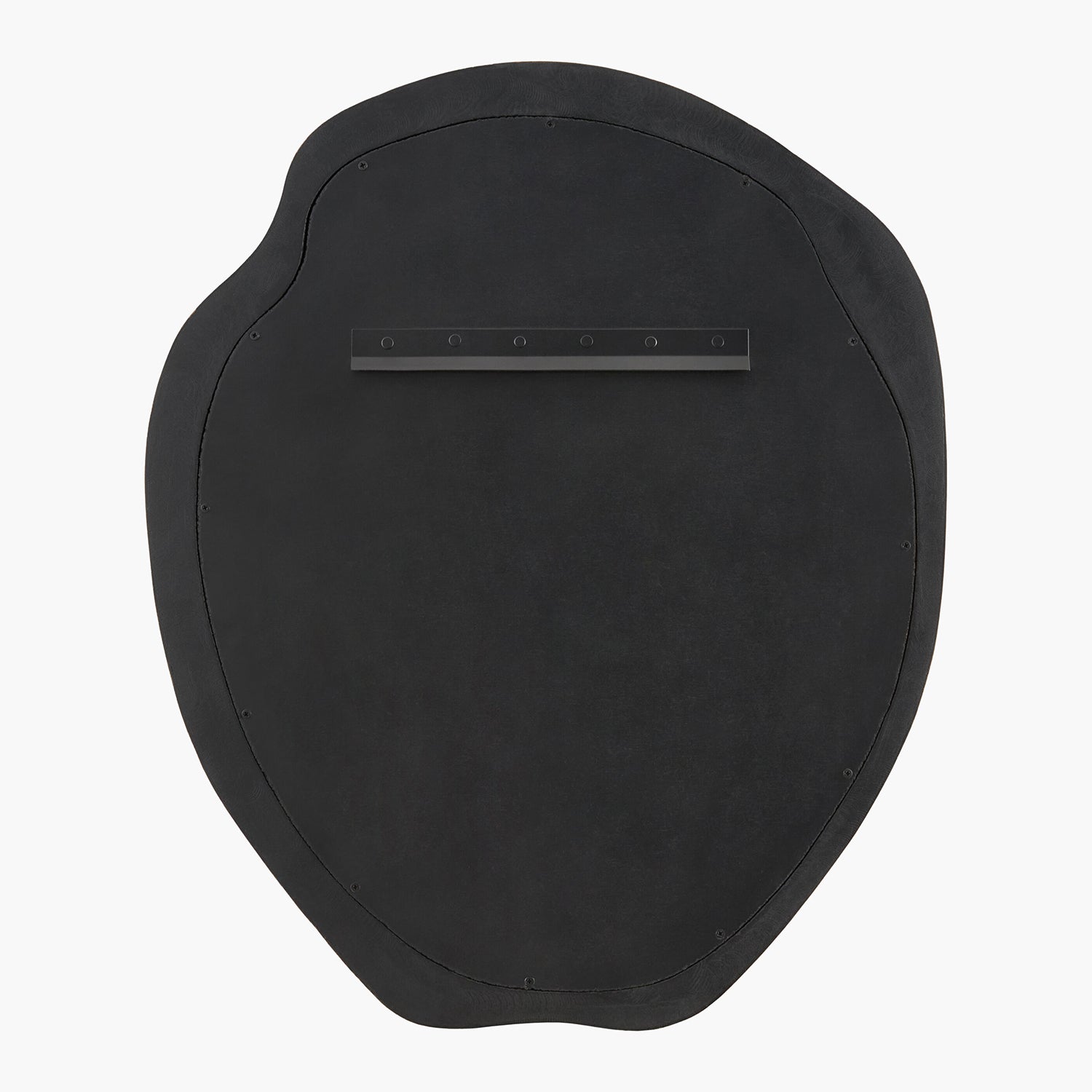 Black mirror backing with hanger