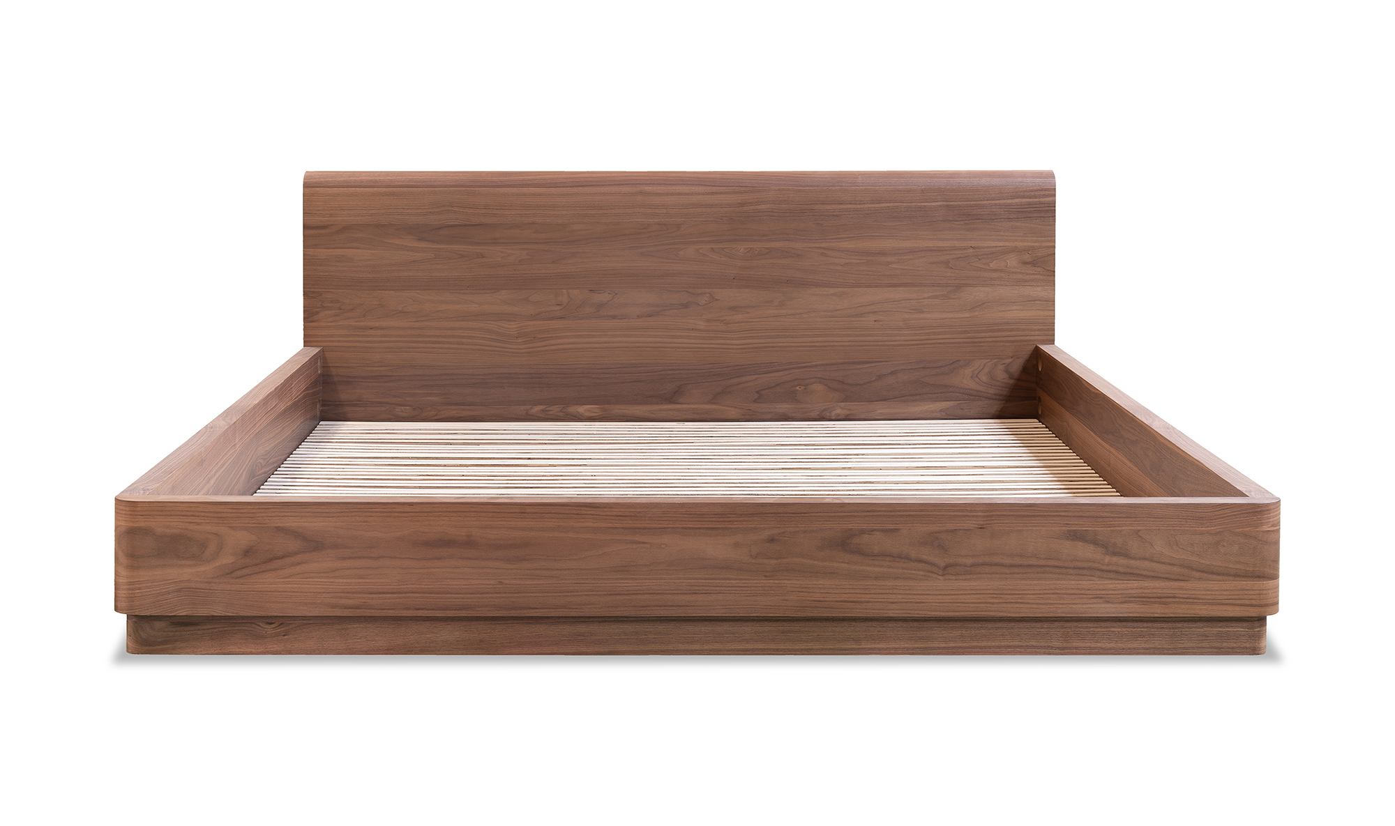 Round Off Bed Walnut