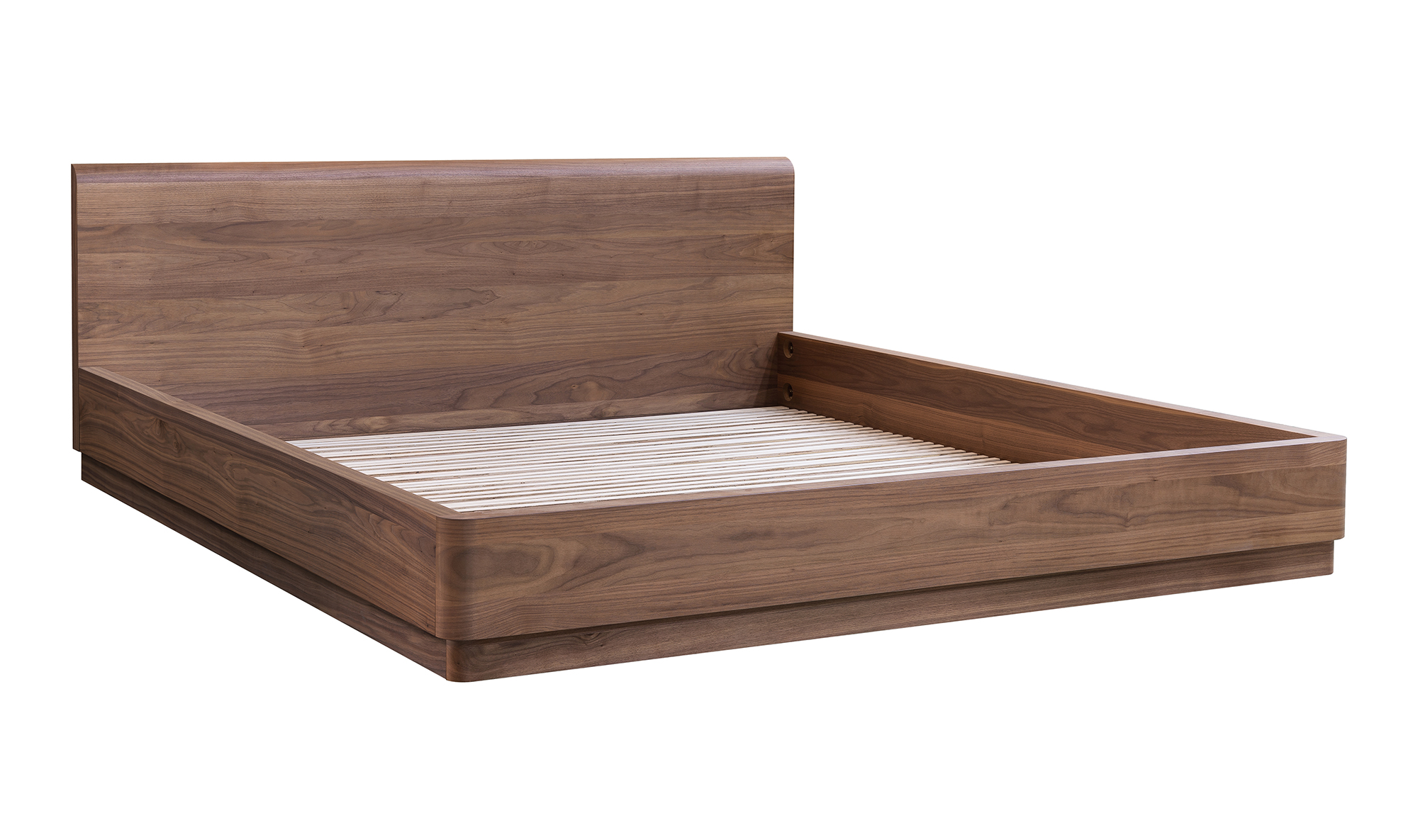 Round Off Bed Walnut