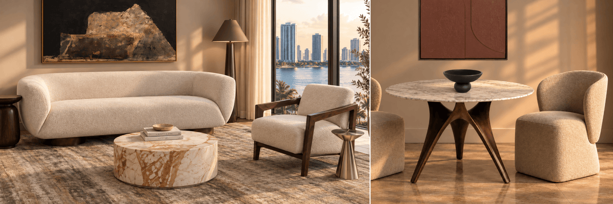 Biscayne Tidal Calm Living Room