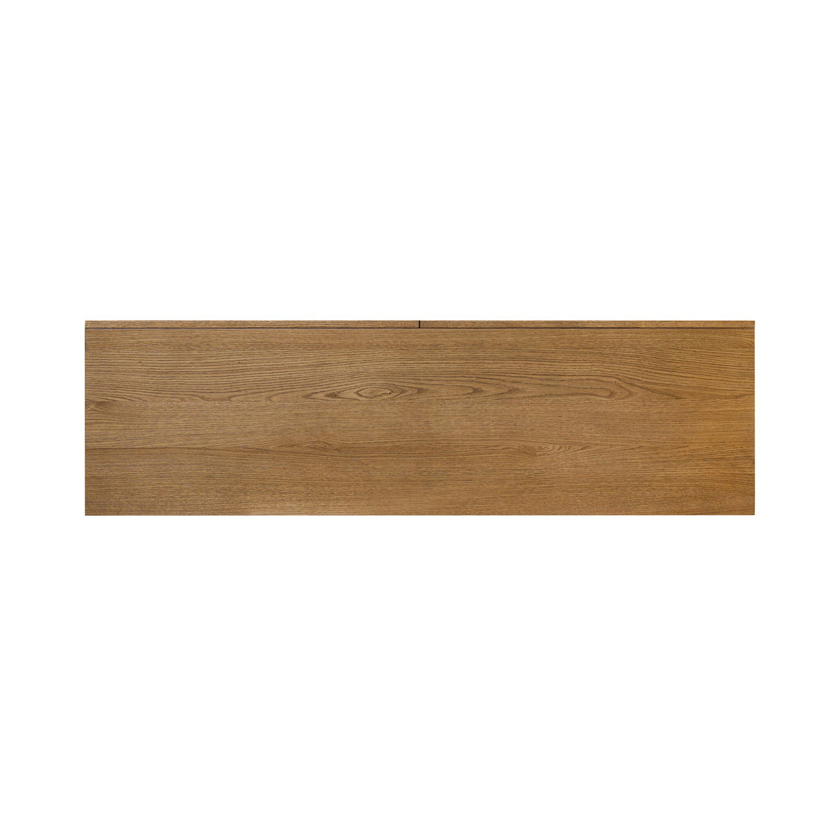 Wooden panel with a natural finish on a white background