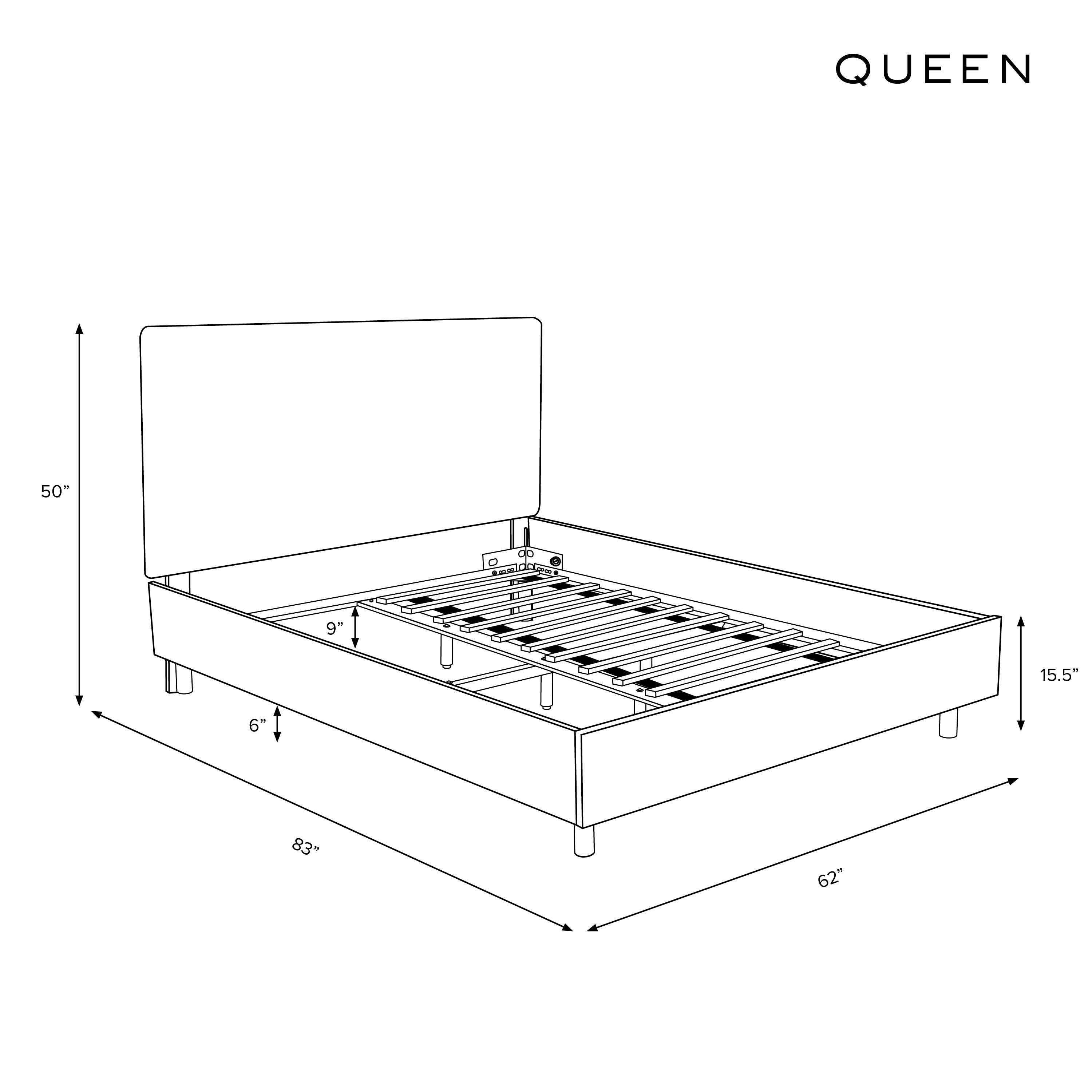 #compatible mattress size_Queen