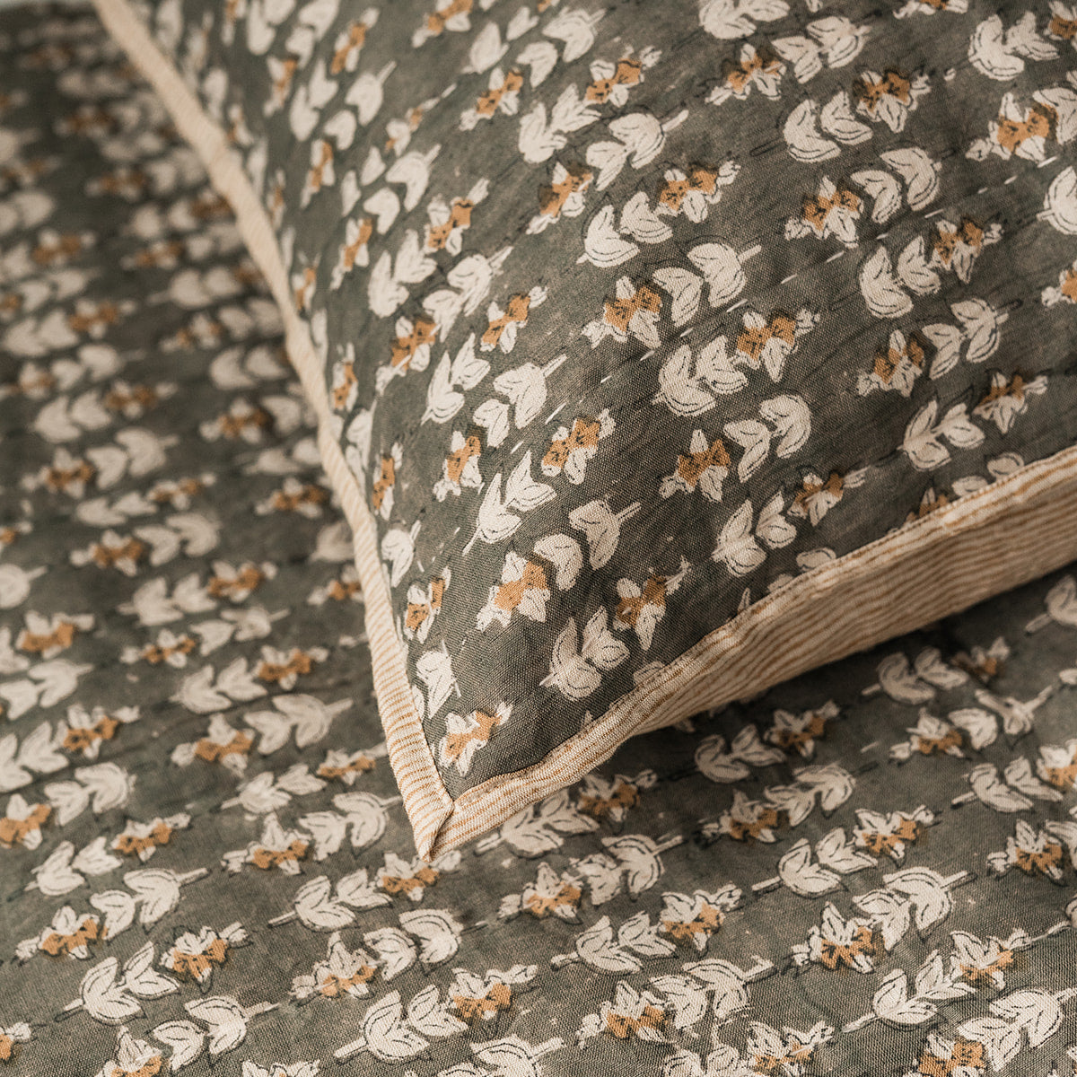 Karo Block Print Shams - Set of 2