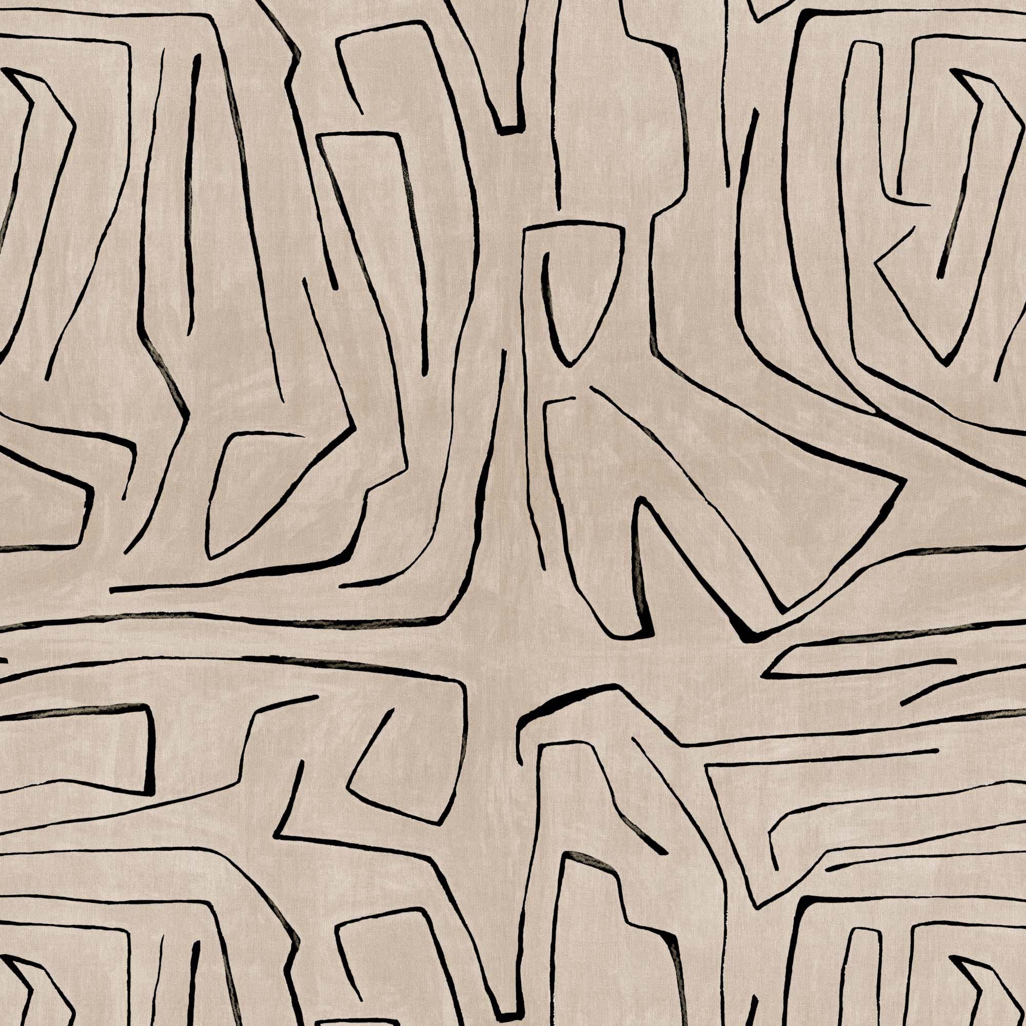 Abstract pattern of wavy lines