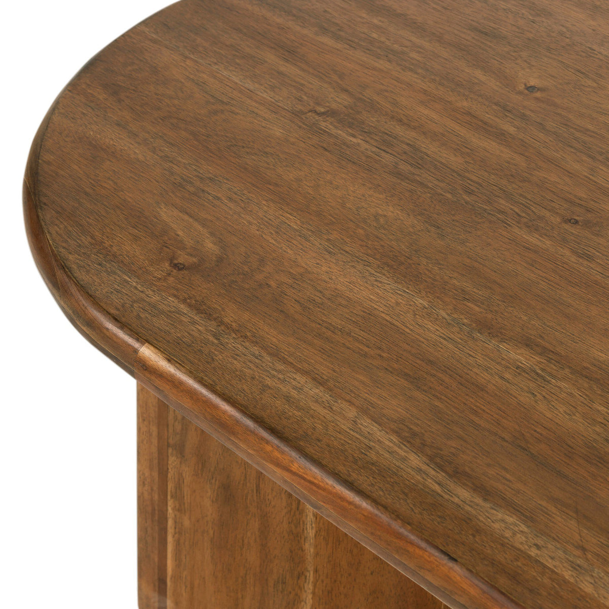 Close-up of a wooden table with a visible grain pattern